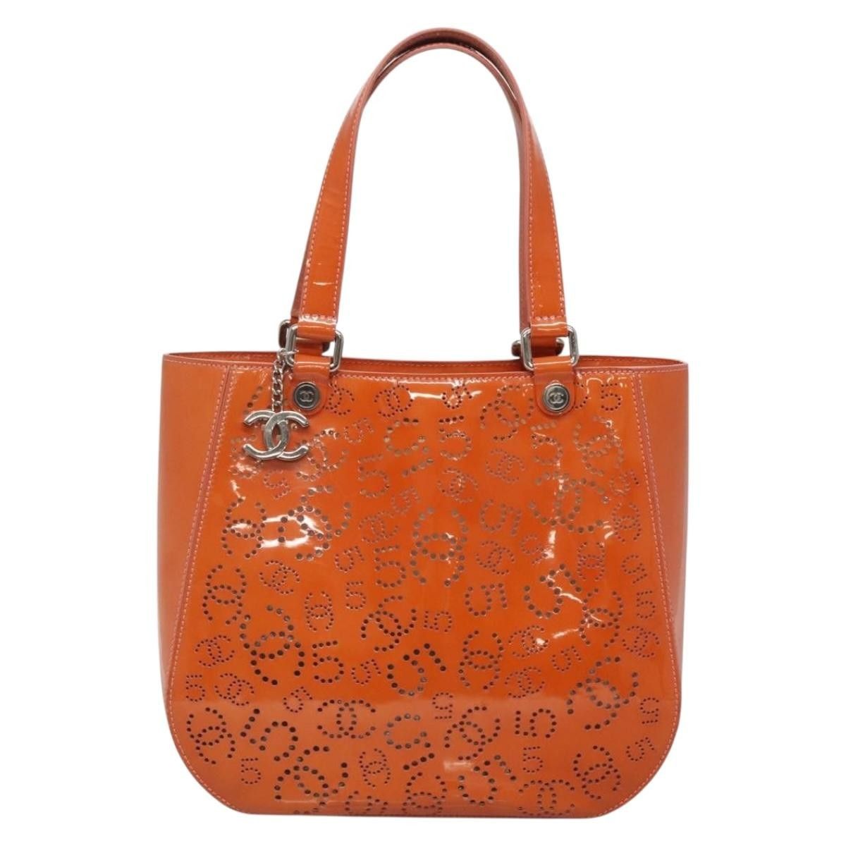 Chanel Chanel CC No.5 Shopping Tote Perforated Patent Size ONE SIZE - 1 Thumbnail