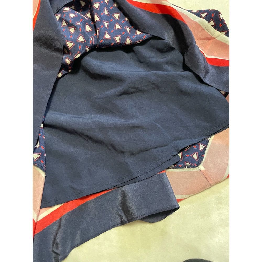 Joie NWT New $328 Joie Ginabel Silk Handkerchief Dress Blue Red Size S / US 4 / IT 40 - 9 Thumbnail