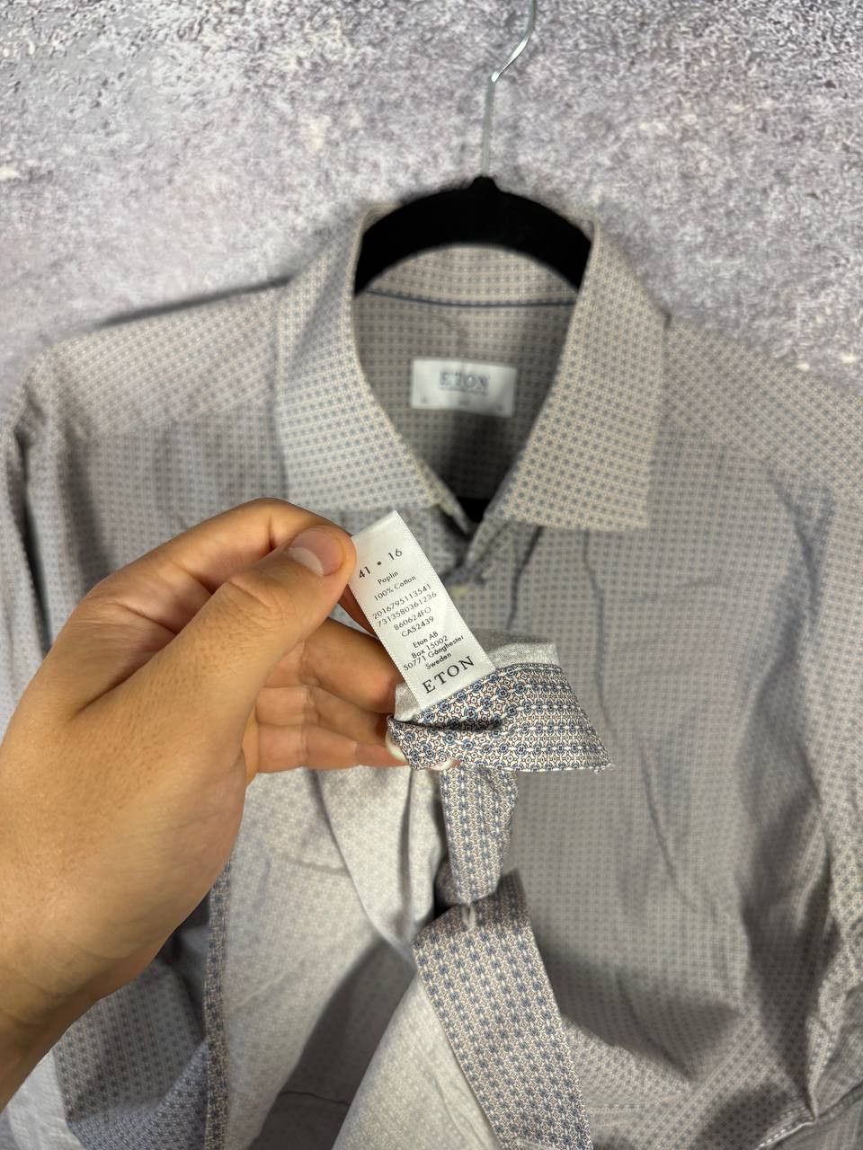 Eton Eton Shirt Mens 16 41 Floral All Over Print AOP Dress Formal Size US M / EU 48-50 / 2 - 13 Thumbnail