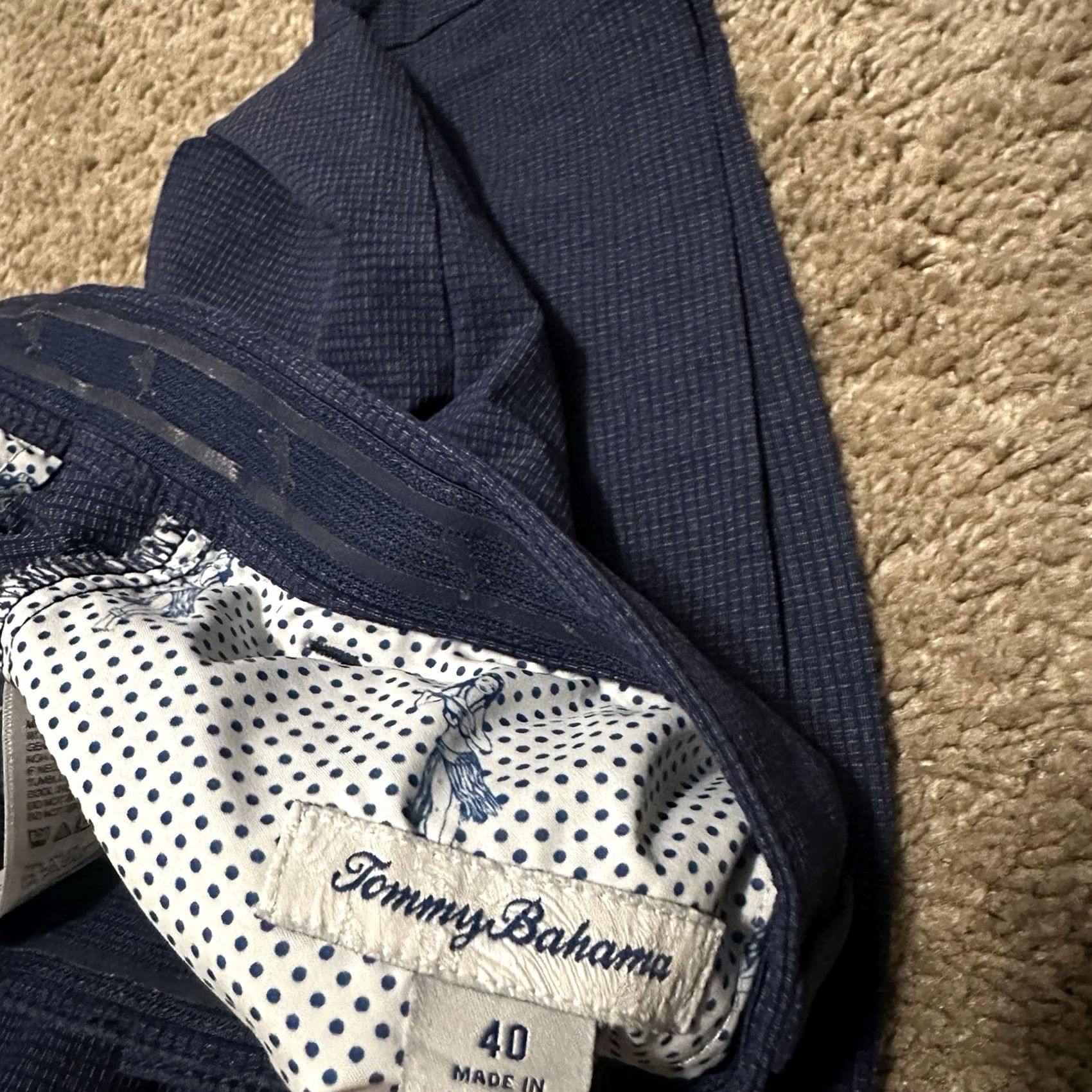 Tommy Bahama VINTAGE Tommy Bahama Shorts 40 Chino Performance Active Golf Preppy Blue Pockets Size US 40 / EU 56 - 2 Thumbnail