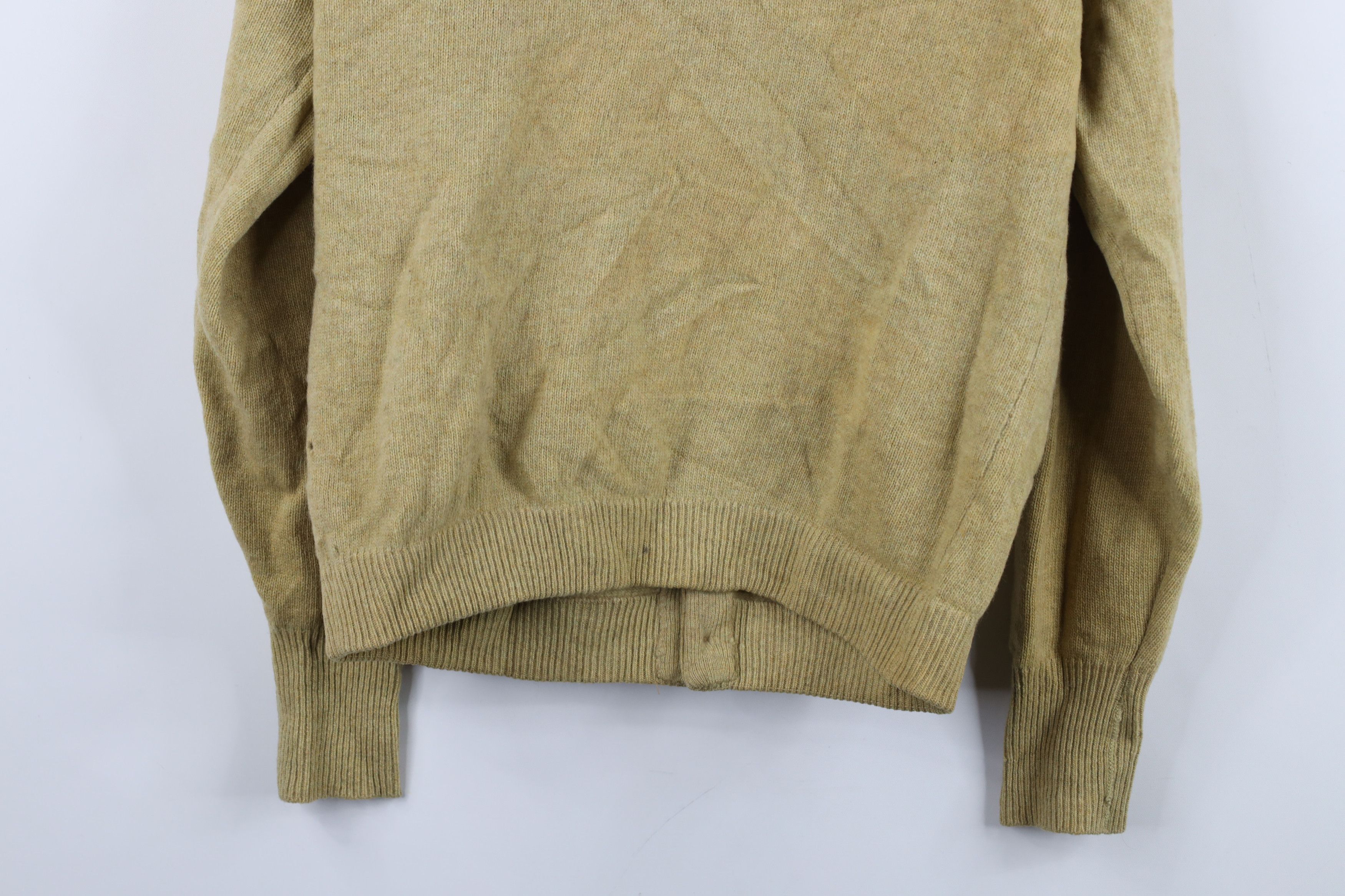 Vintage Vintage 50s Streetwear Blank Wool Knit Cardigan Sweater USA Size US M / EU 48-50 / 2 - 16 Thumbnail