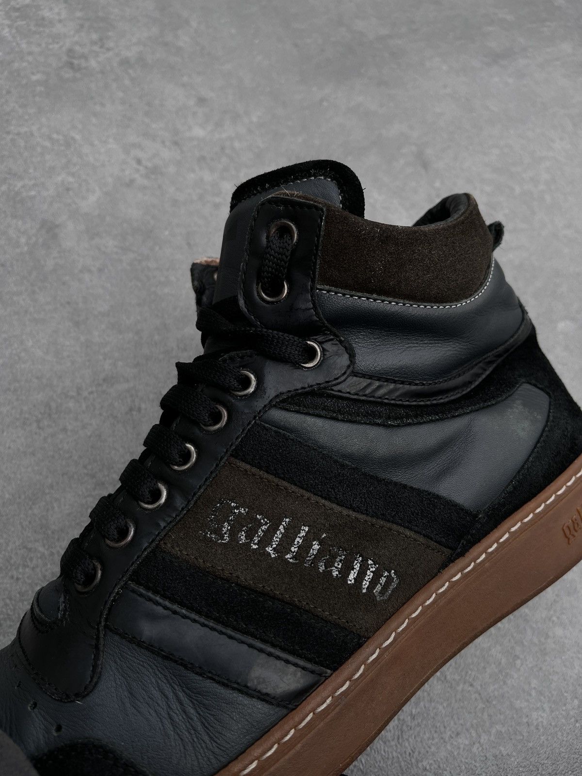 John Galliano 🔥Vintage 2000’s GALLIANO High Top Sneakers Size US 9 / EU 42 - 11 Thumbnail
