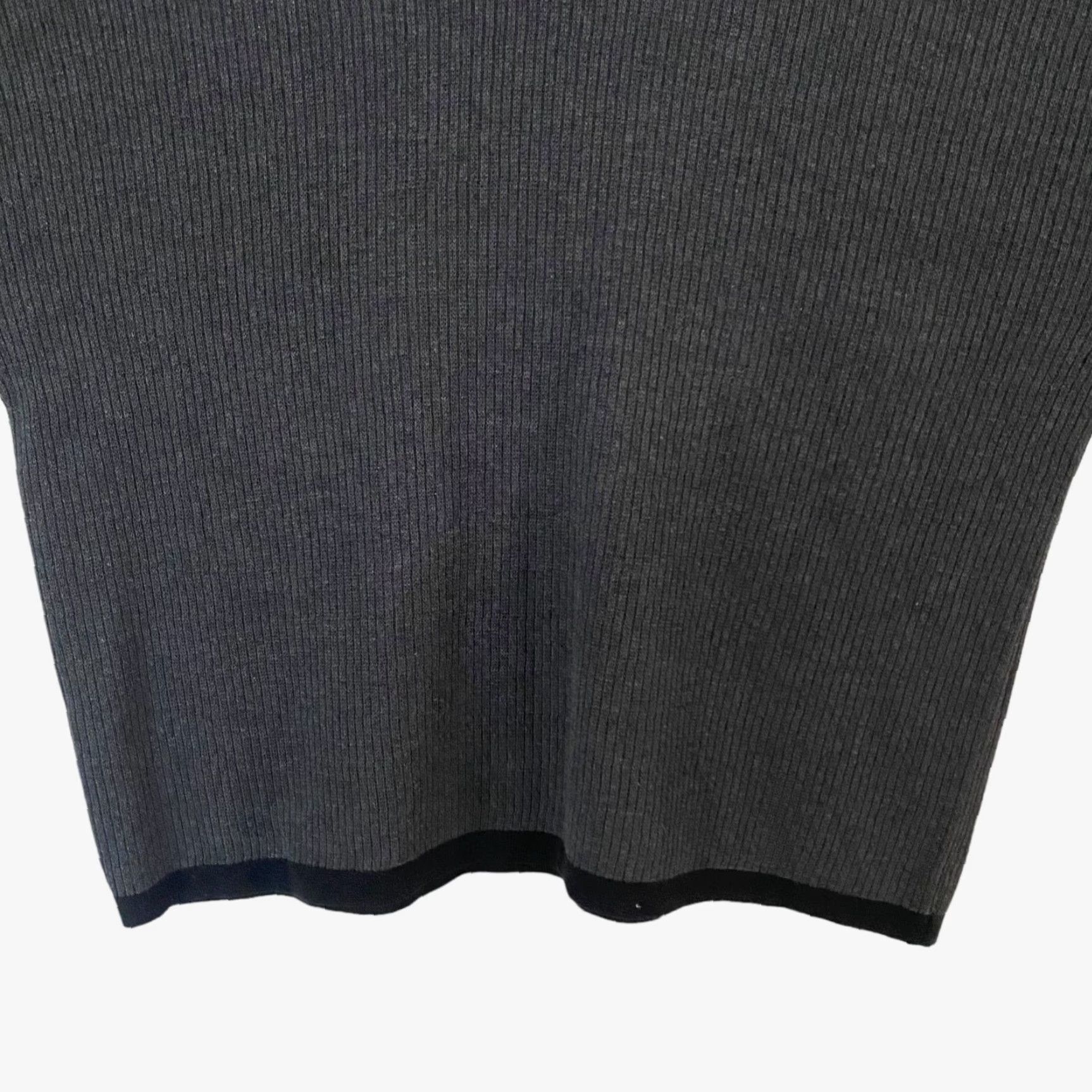 Anchor Blue VINTAGE Anchor Blue Rib-Knit V-Neck Sweater Gray Pullover 2XL Men’s Long Sleeve Knit Knitwear Regular Fit Shirt? (Wait) Size US XXL / EU 58 / 5 - 6 Thumbnail
