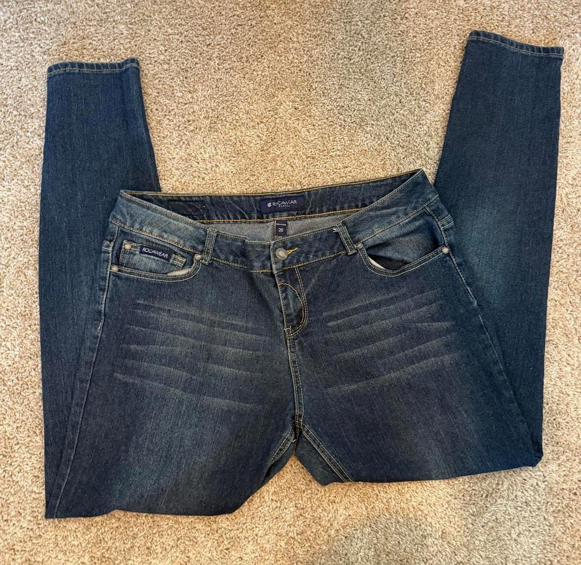 Rocawear Vintage Y2K RocaWear Denim Studded Jeans Size 42" / US 20 - 3 Thumbnail
