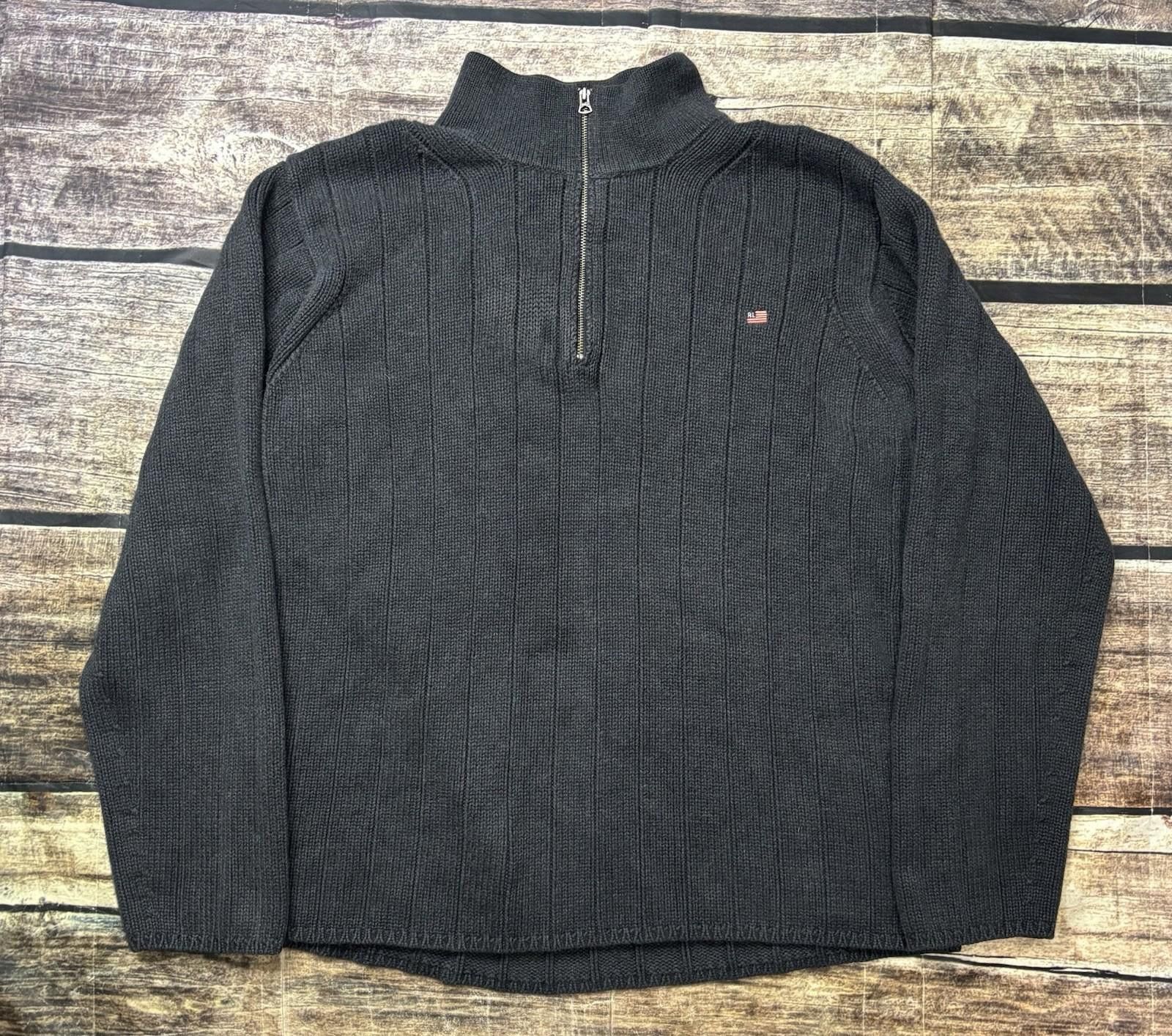 Polo Ralph Lauren Ralph Lauren Polo Jeans Co Sweater Mens 2XL 1/4 Zip Thick Size US XXL / EU 58 / 5 - 1 Thumbnail