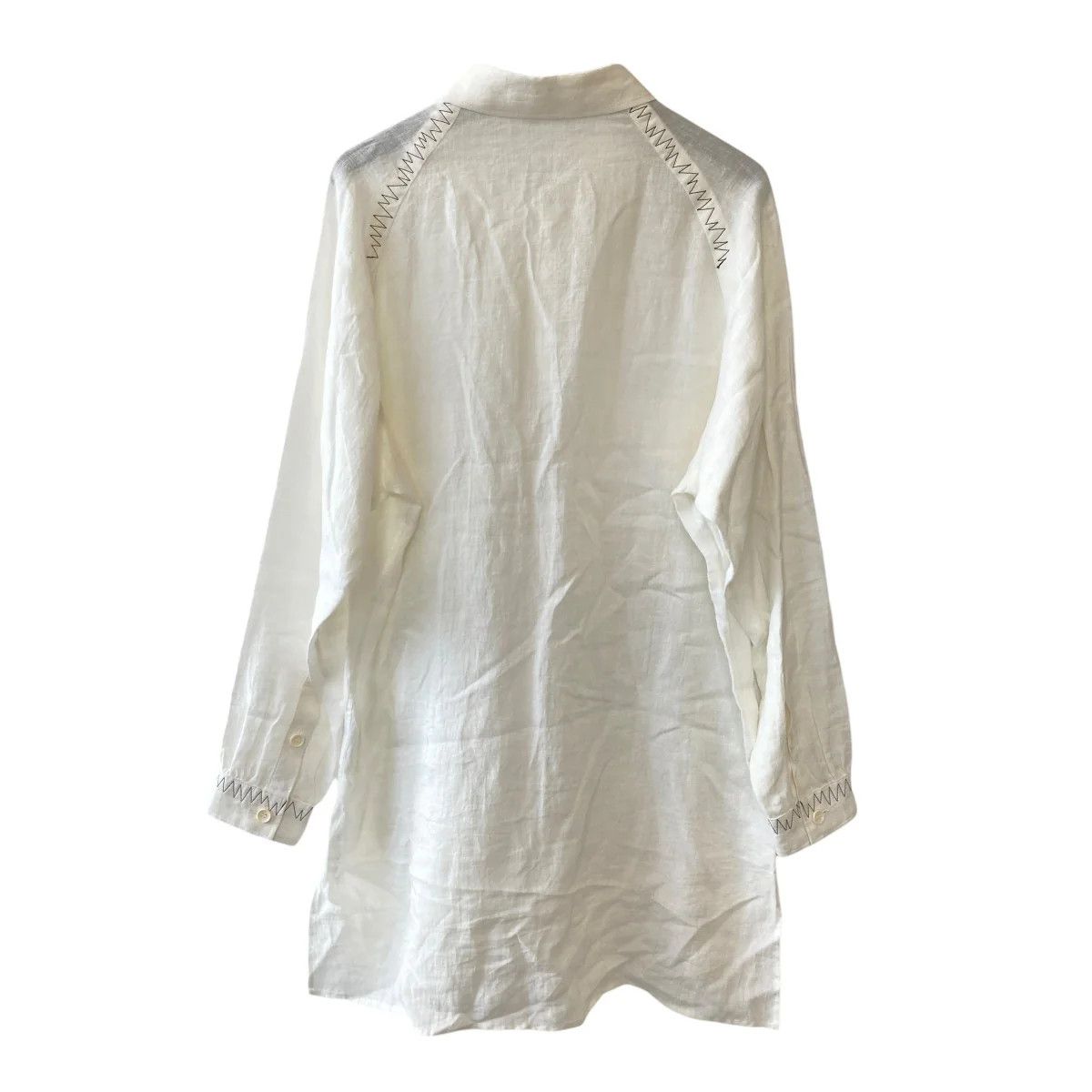 Yohji Yamamoto Yohji Yamamoto pour homme/HS-B47-306 Linen Shirt Size US M / EU 48-50 / 2 - 2 Thumbnail