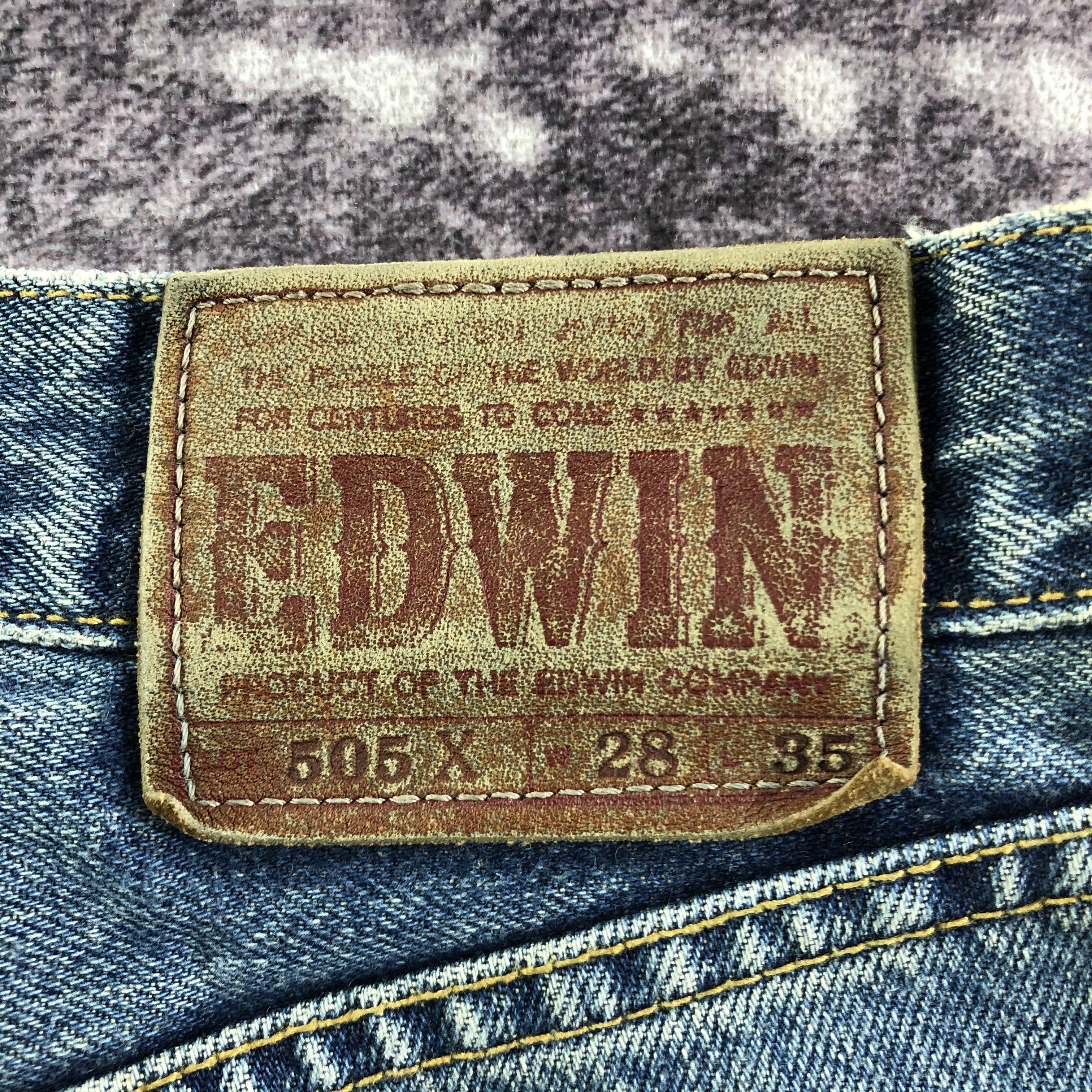 Edwin × Vintage Vintage Blue Wash Edwin 505 Selvedge Jeans-JM3642 Size 28" / US 6 / IT 42 - 5 Thumbnail
