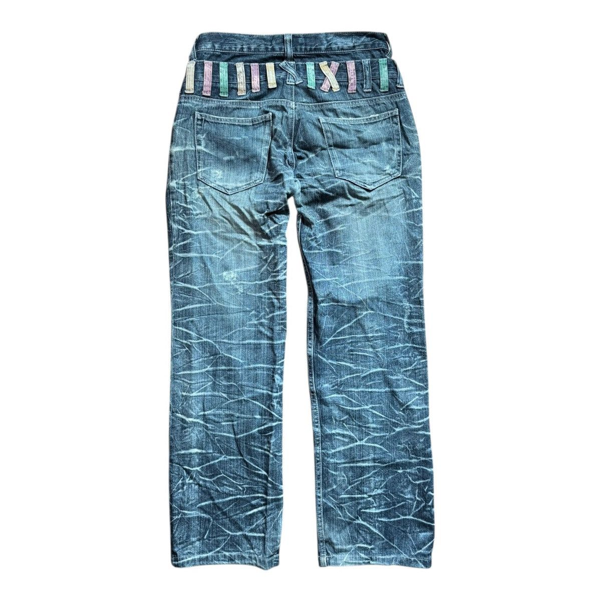 If Six Was Nine Nylaus Double Waist Denim Jeans Size US 30 / EU 46 - 2 Thumbnail