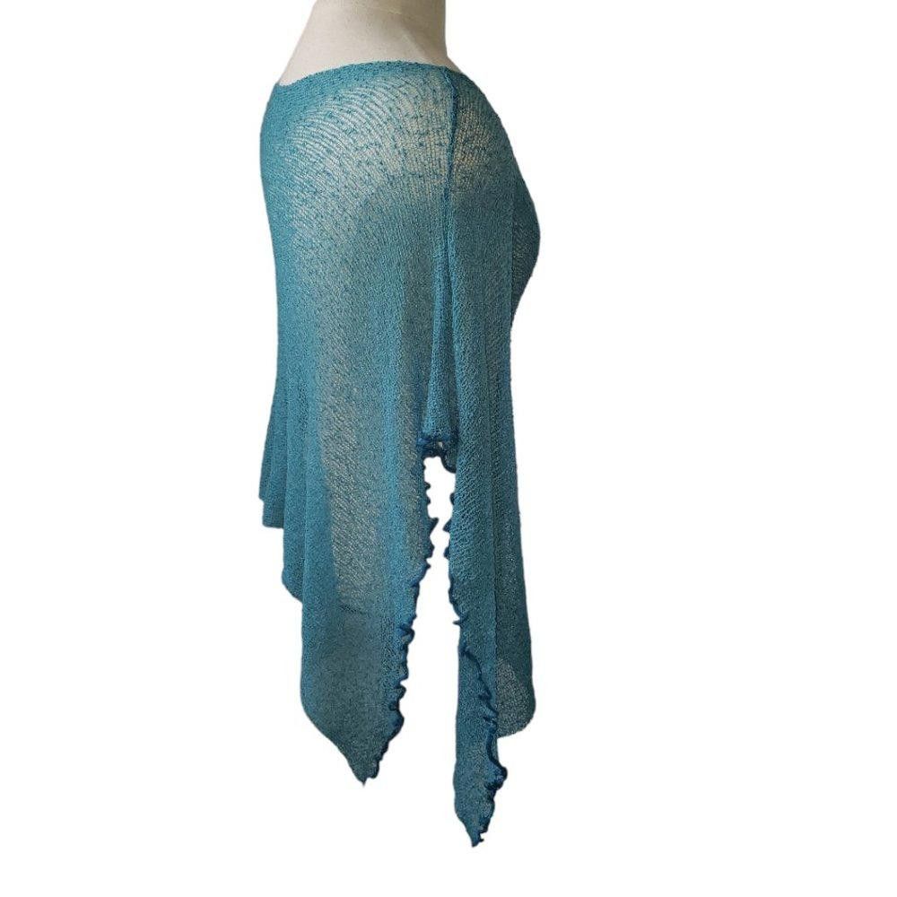 Designer CT809 Green Ladies See Through Poncho S Size S / US 4 / IT 40 - 2 Thumbnail