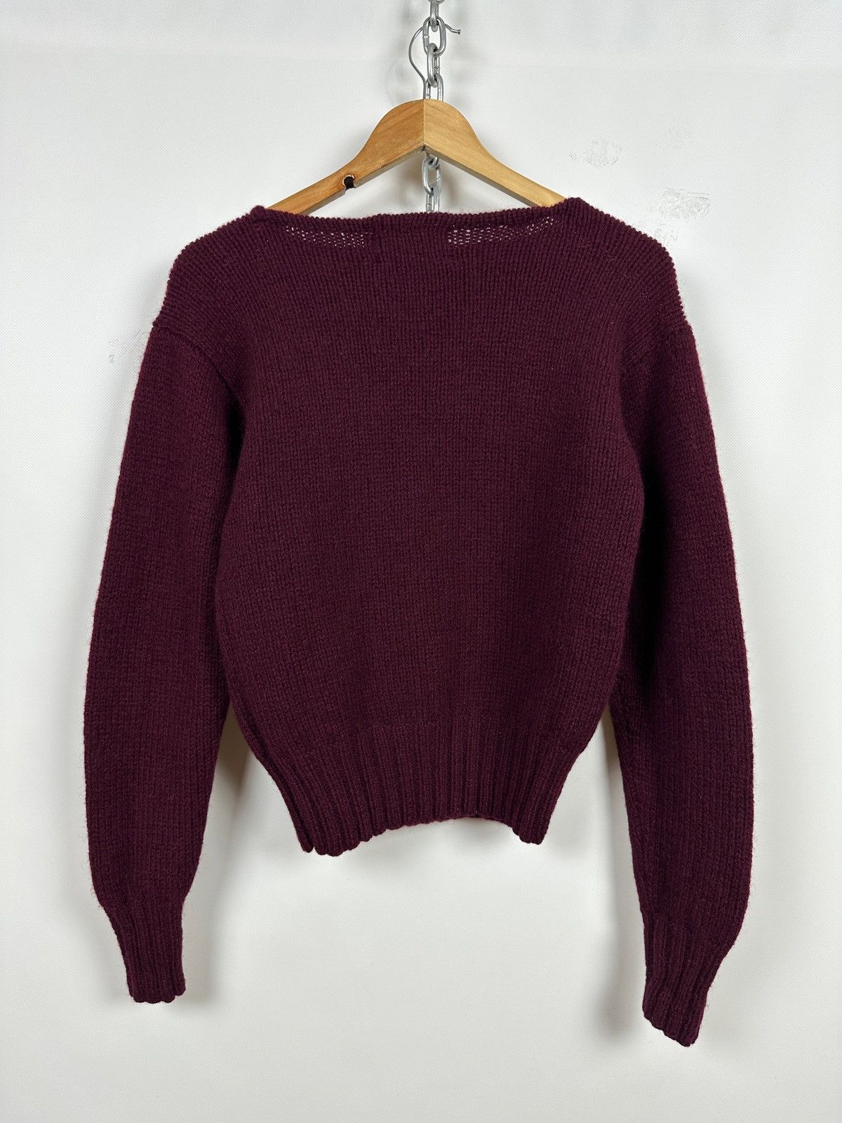 Polo Ralph Lauren 80s Vintage Ralph Lauren Pheasant Wool Hand Knit Sweater Size M / US 6-8 / IT 42-44 - 4 Thumbnail