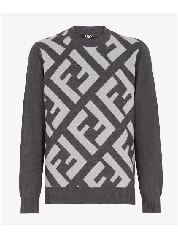 Fendi o1s1wg111225 Pullover in Dark Grey Size US L / EU 52-54 / 3 - 1 Preview