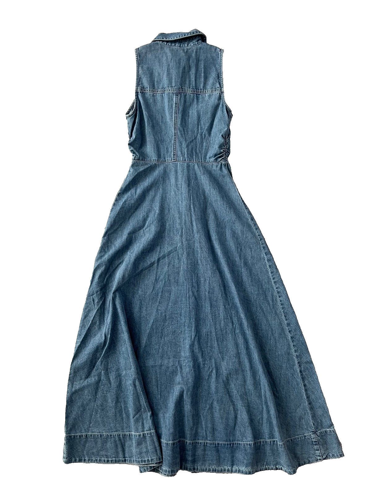 Veronica Beard Veronica Beard Jeans Fuller Denim Midi Dress Starlight ( 0 ) Size XS / US 0-2 / IT 36-38 - 8 Thumbnail