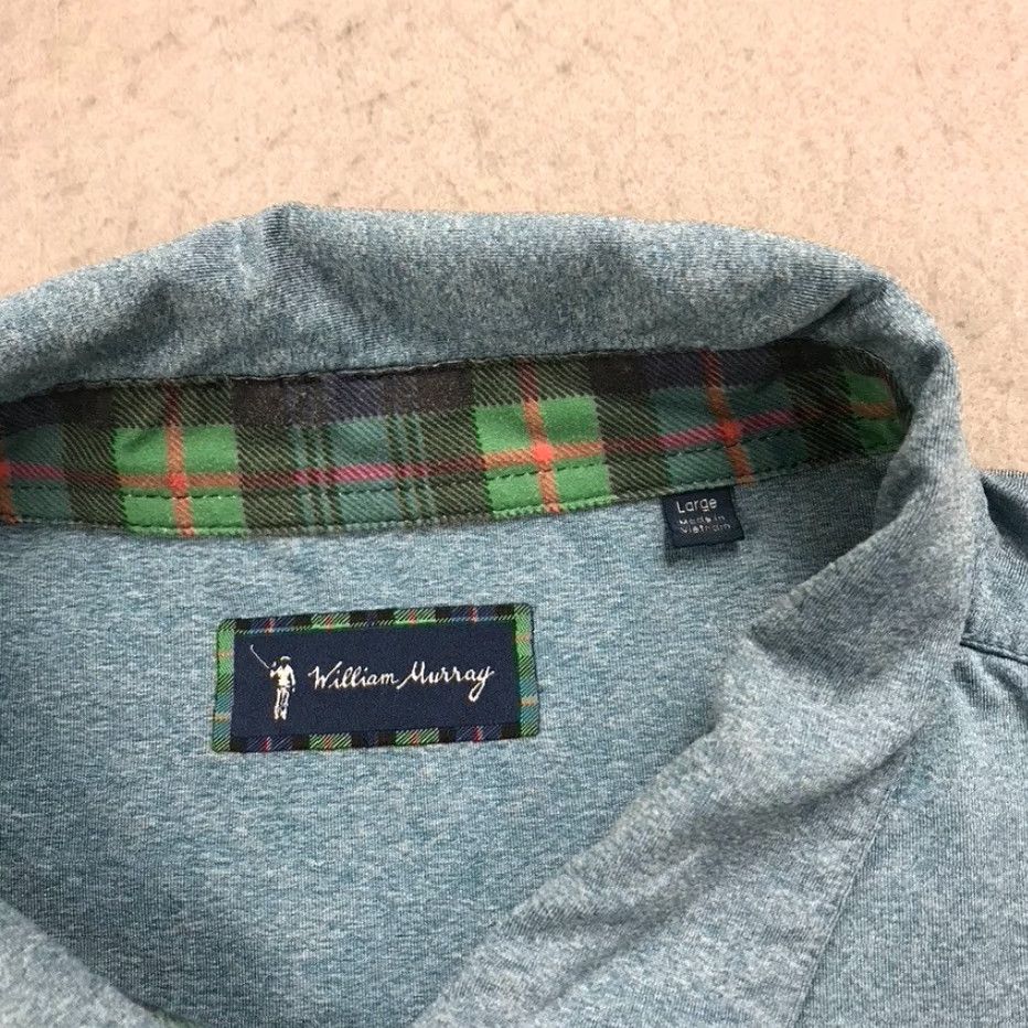Vintage William Murray Polo Shirt Mens Large Blue Bill Logo Performance Golf Stretch Polo Shirt Mens L Blue William Murray Sports Vintage No Size US L / EU 52-54 / 3 - 4 Thumbnail