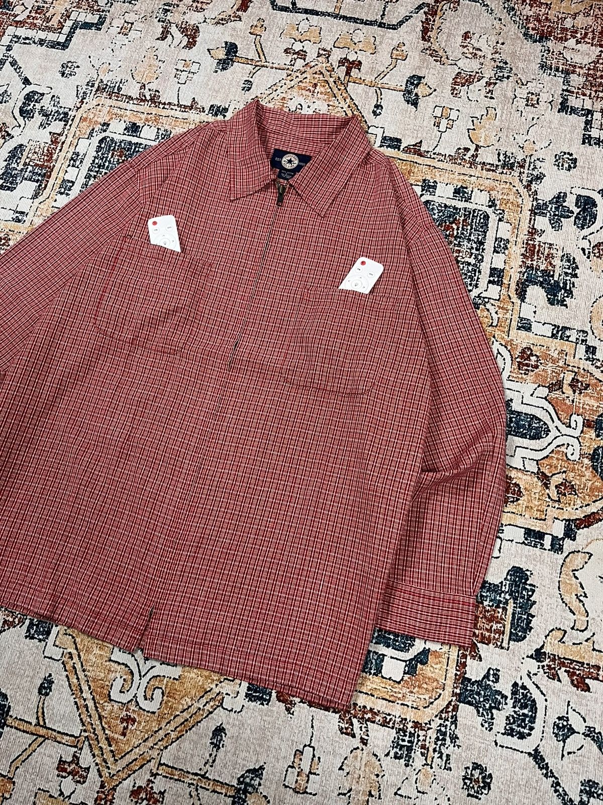 Converse Vtg Converse Plaid Overshirt Zip Up Size US M / EU 48-50 / 2 - 2 Thumbnail