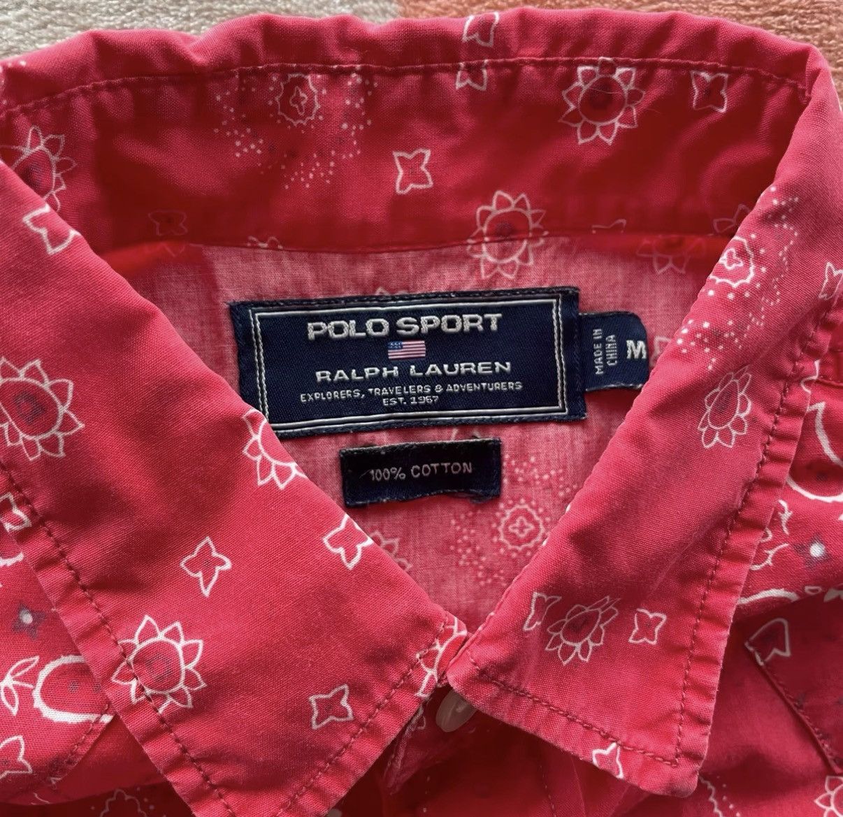 Polo Ralph Lauren Ralph Lauren Polo Sport Red Paisley Shirt, K22 Size US M / EU 48-50 / 2 - 4 Thumbnail