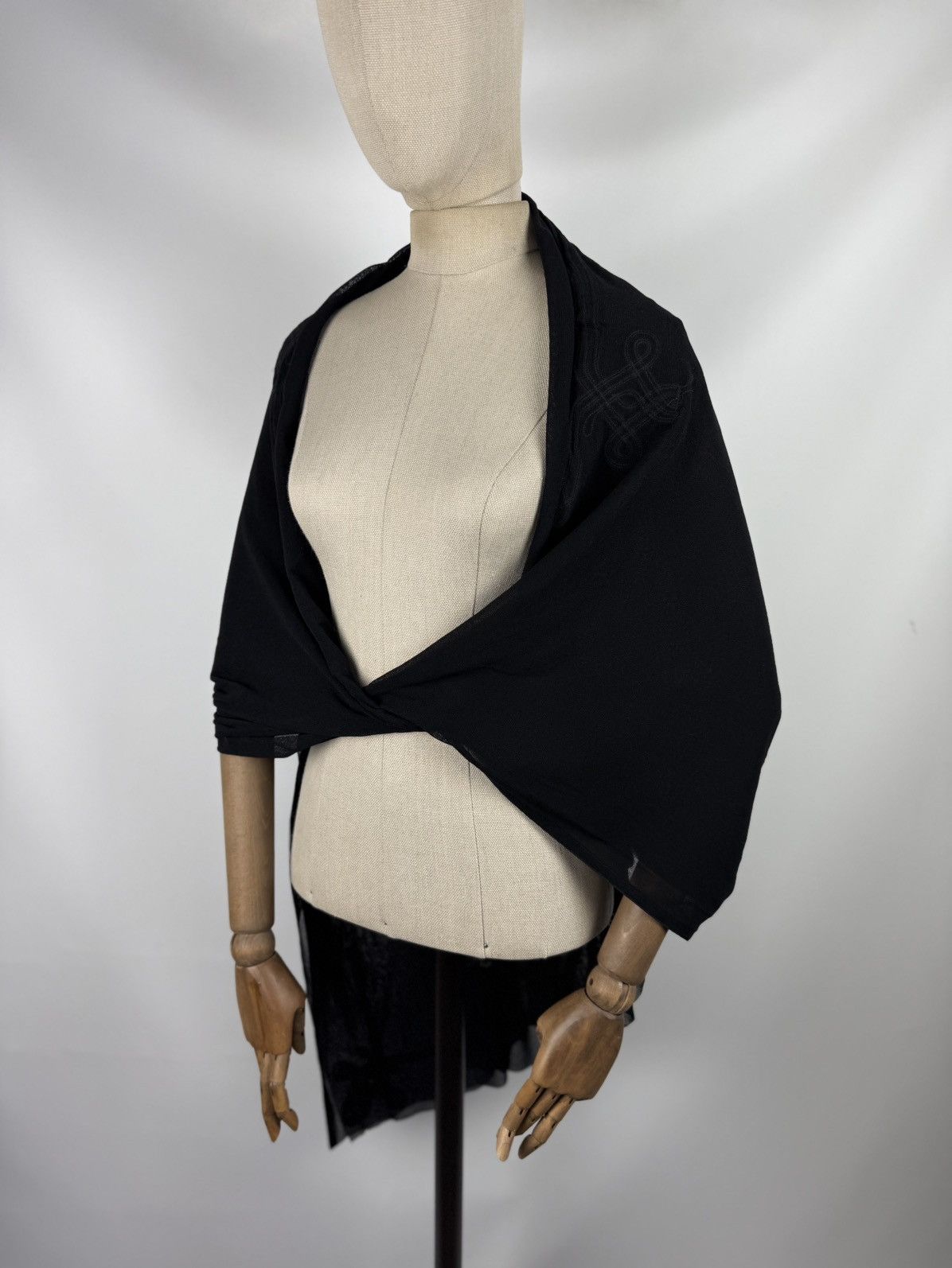 Jean Paul Gaultier Jean Paul Gaultier Soleil Vintage 90s Mesh Cape Tunic Blouse Size M / US 6-8 / IT 42-44 - 18 Thumbnail