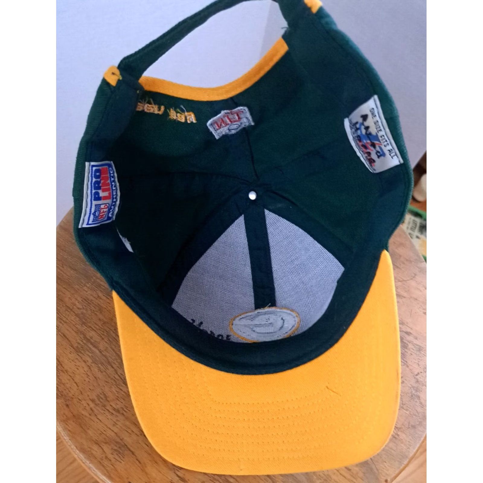 Logo Athletic Green Bay Packers Logo-Athletic Adjustable Hat Green Men Size ONE SIZE - 6 Thumbnail