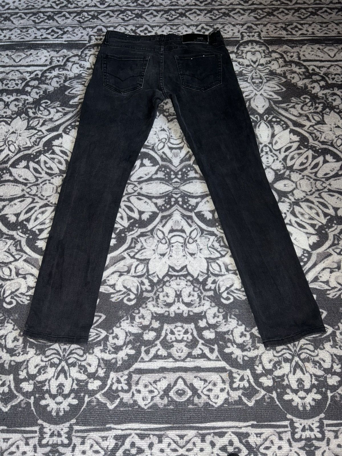 Other Royal Blue Black Denim Jeans Size US 29 - 2 Thumbnail