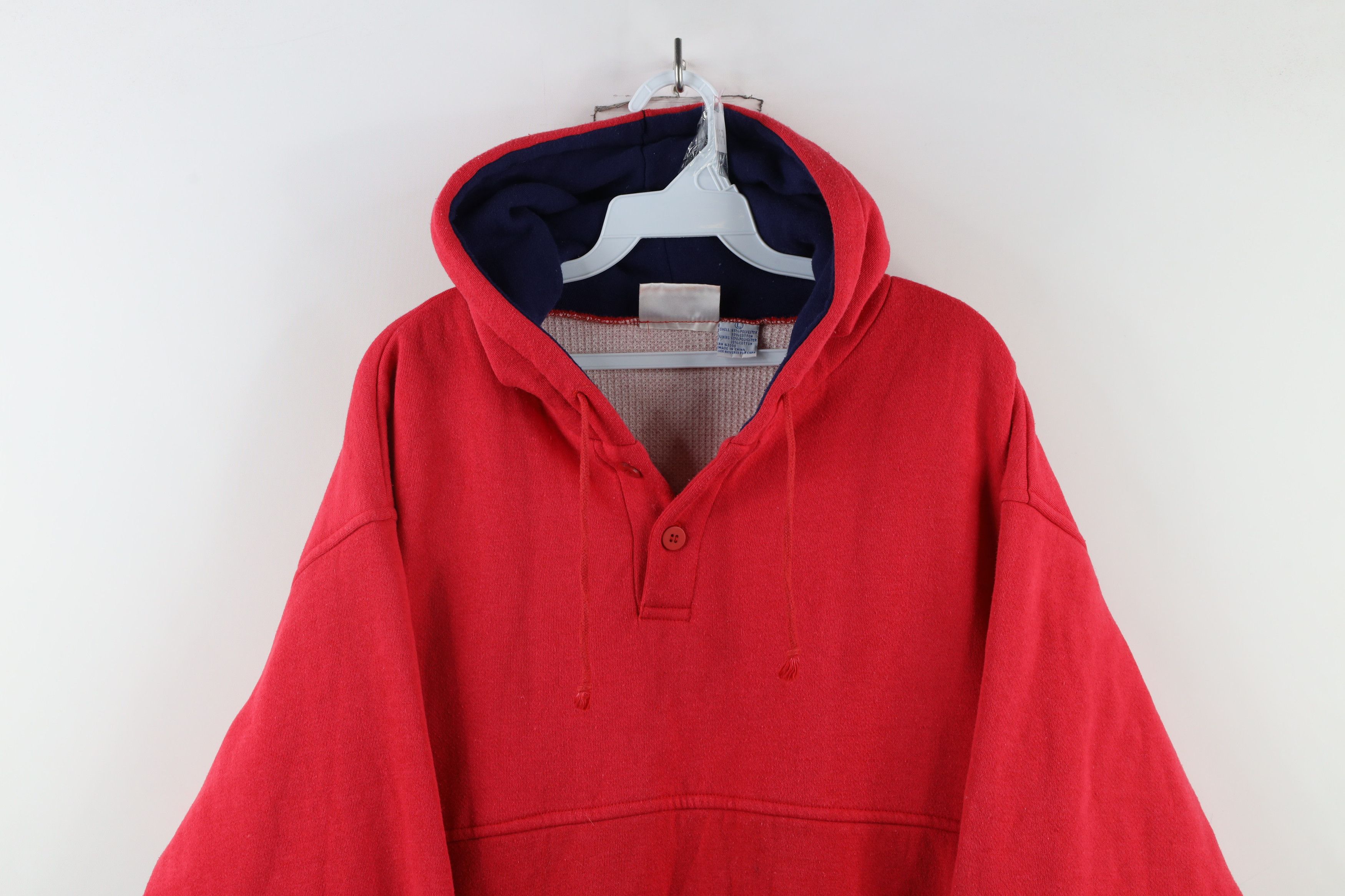 Vintage Vintage 90s Streetwear Lined Double Wall Heavyweight Hoodie Size US L / EU 52-54 / 3 - 2 Thumbnail