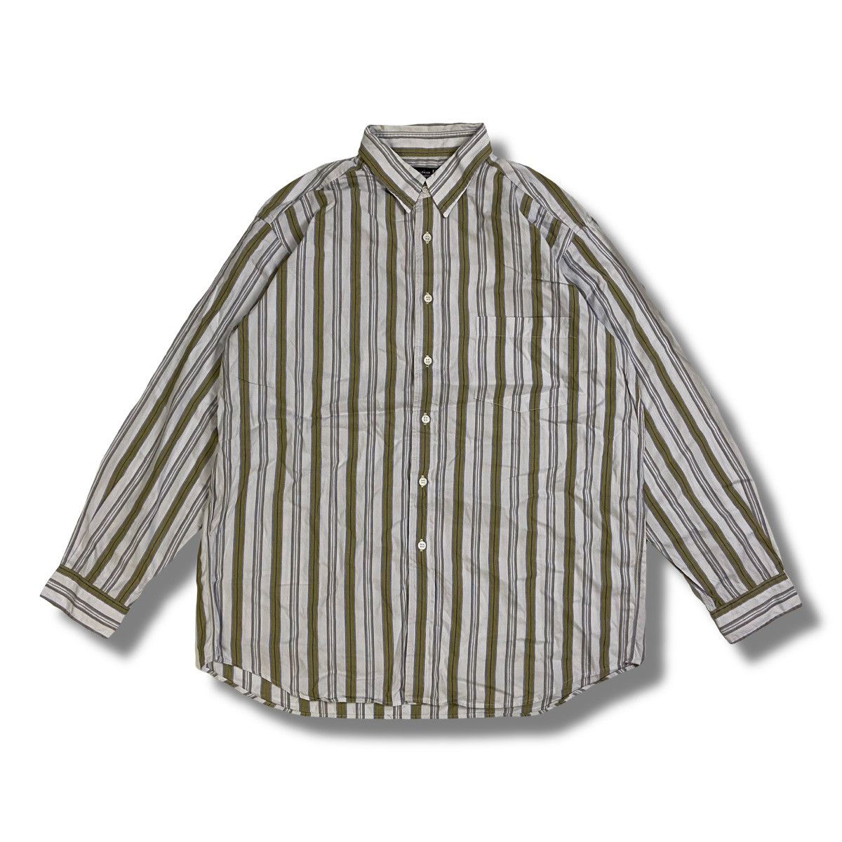 Christian Dior Monsieur Christian Dior Button Up Striped Shirt Size US XXL / EU 58 / 5 - 1 Thumbnail