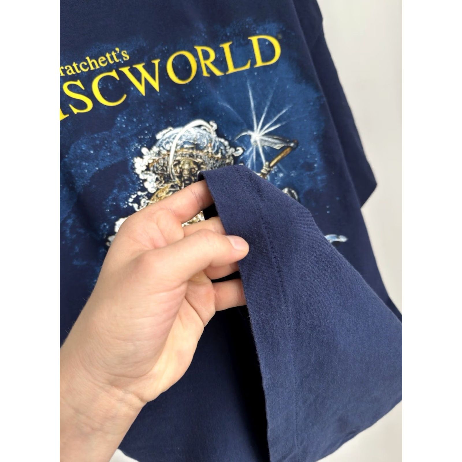 Vintage VTG 90s Discworld Great A’Tuin Turtle Terry Pratchett Shirt XL Blue Mens Short Sleeve Size US XL / EU 56 / 4 - 7 Thumbnail
