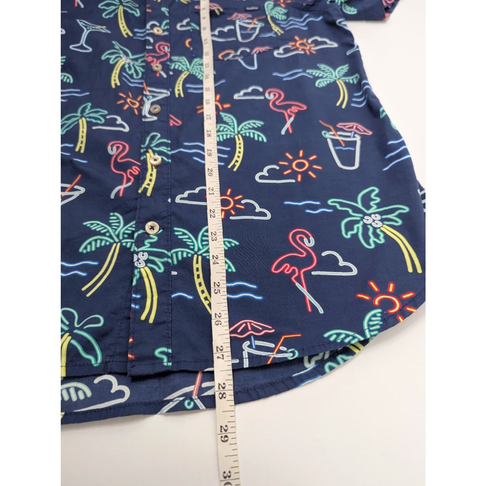 Chubbies Chubbies Shirt Men's Small Flamingo Palm Tree Cocktail Summer Party Beach Cotton Shirt Size US S / EU 44-46 / 1 - 4 Thumbnail