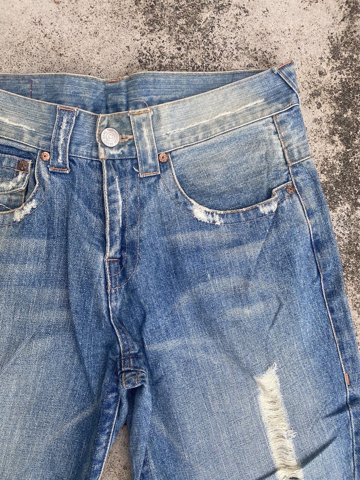 If Six Was Nine × True Religion Flare Jeans True Religion Distressed Bootcut Size US 31 - 9 Thumbnail