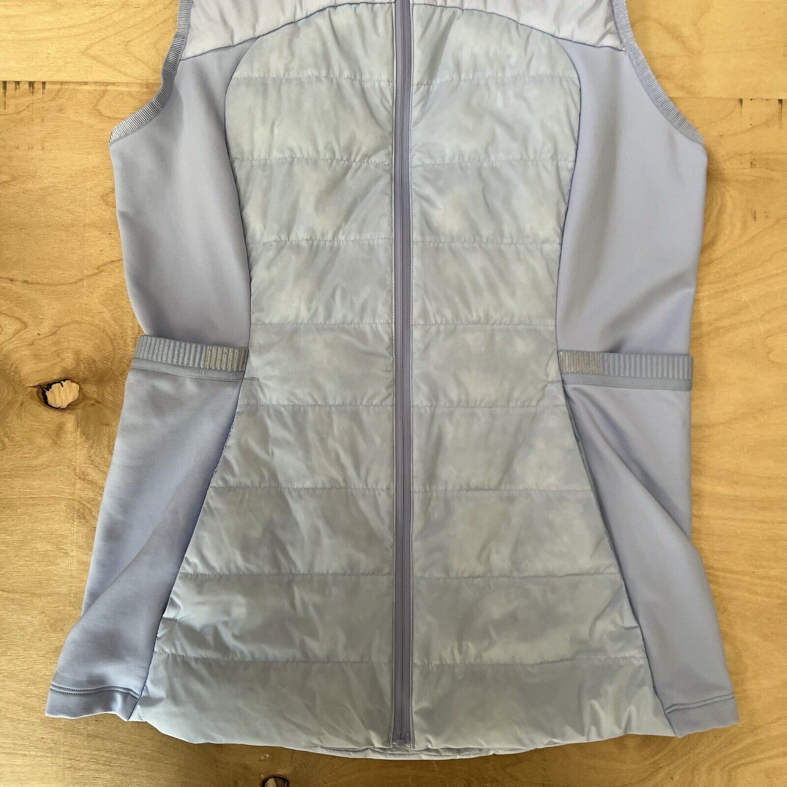 Lululemon Down For It All Vest Women's 8 Light Blue Full Zip
