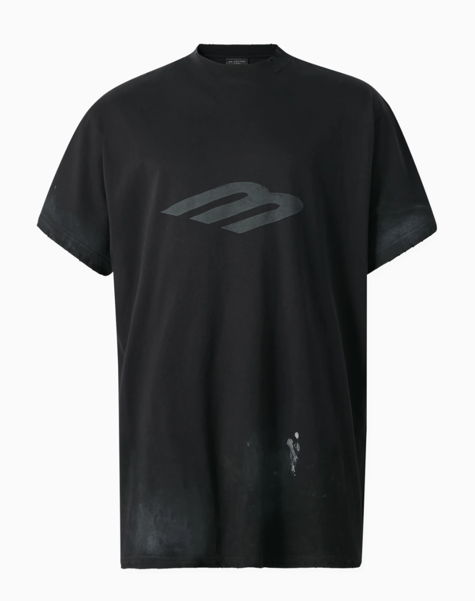 Balenciaga Balenciaga 3B Stencil Oversized T Shirt Size US M / EU 48-50 / 2 - 1 Thumbnail