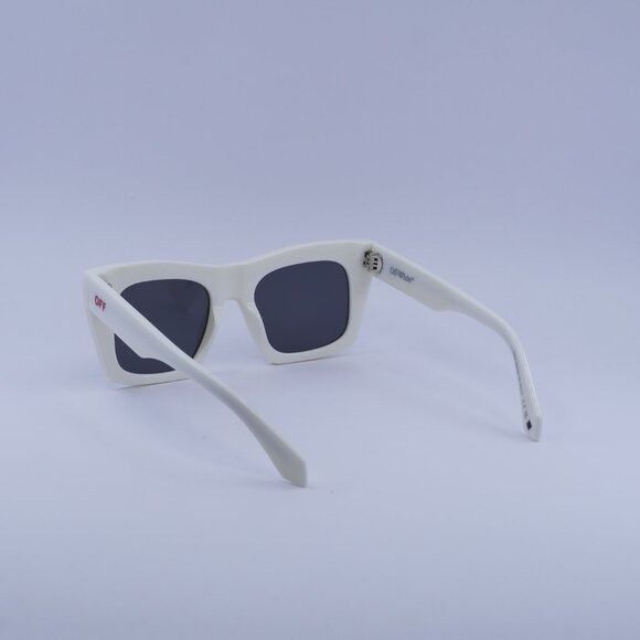 Off-White Off-White OERI13Y SELMA 0107 Sunglasses White Square Frame Size ONE SIZE - 9 Thumbnail