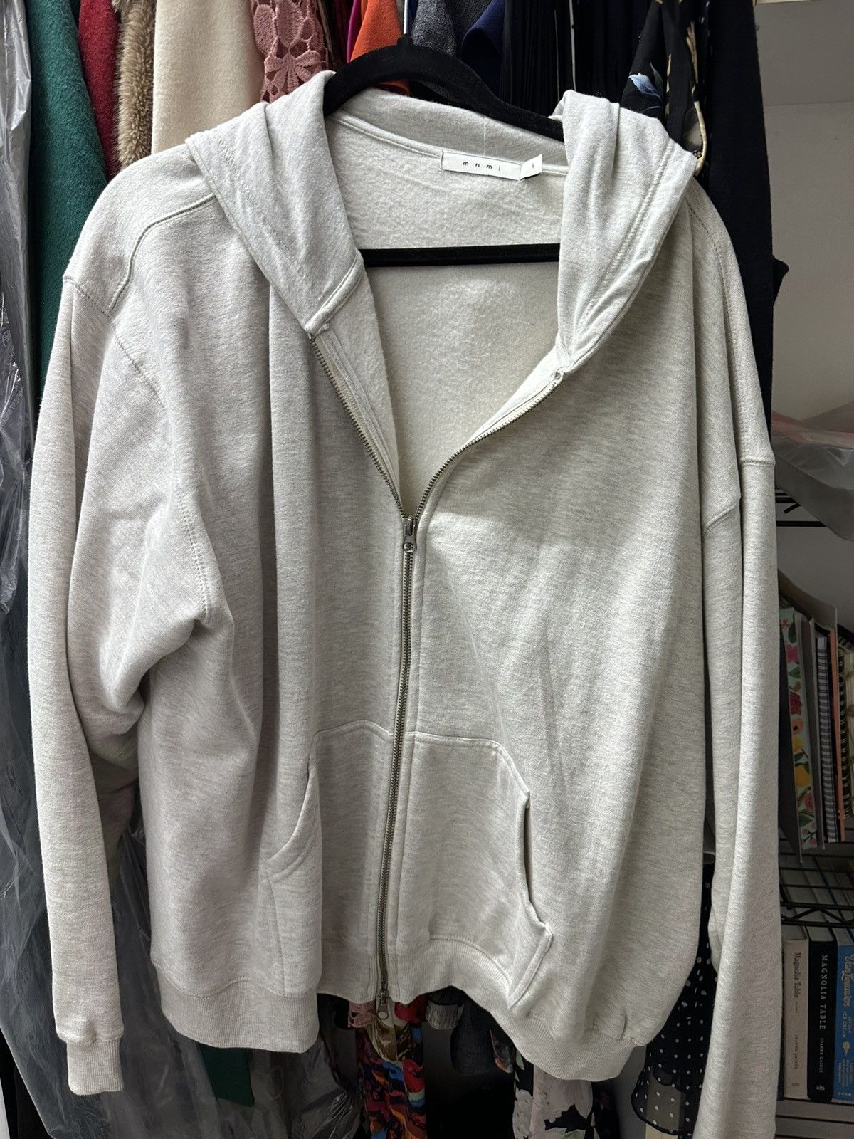 MNML MNML Zip Up Hoodie Large White Size US L / EU 52-54 / 3 - 1 Thumbnail