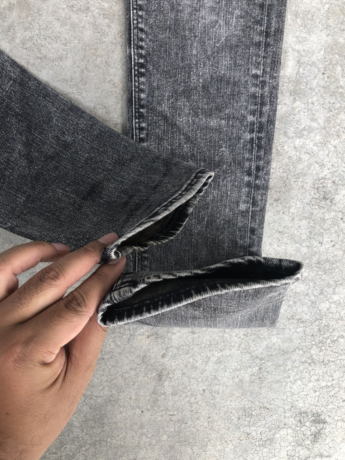If Six Was Nine Japanese Vanquish Distressed Denim Skinny Jeans Size US 32 / EU 48 - 13 Thumbnail