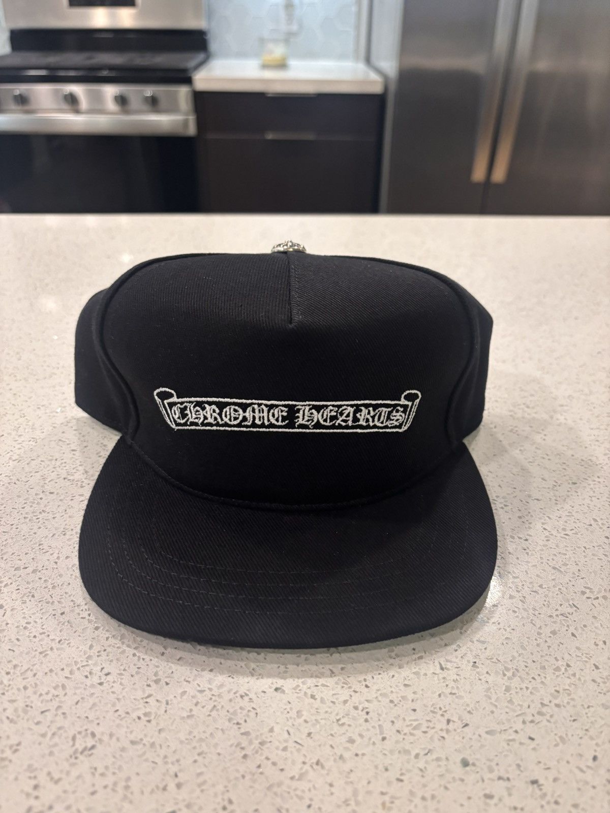 Chrome Hearts Chrome Hearts Scroll Script Logo Hat Size ONE SIZE - 1 Thumbnail