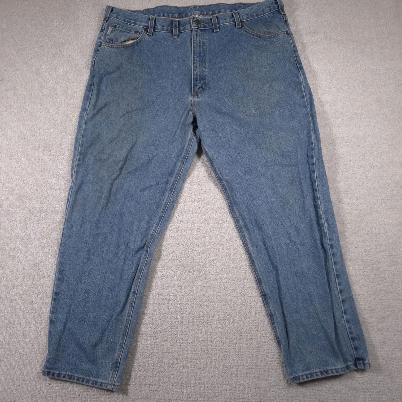Carhartt Carhartt Jeans Mens 44x30 Blue Relaxed Fit Denim Straight Leg 100% Cotton Pants Size US 44 / EU 60 - 2 Thumbnail