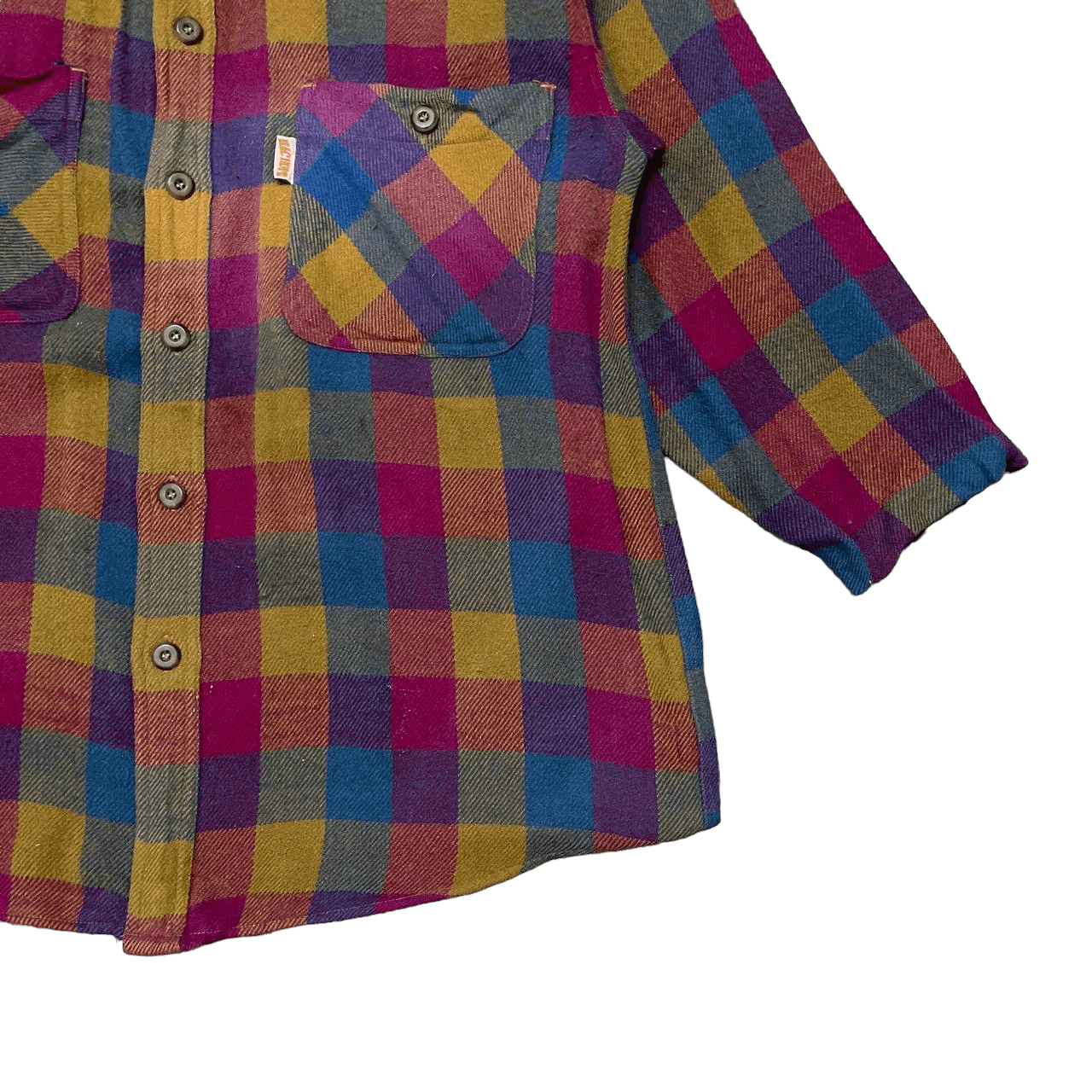 Japanese Brand Vintage Mac Hope Plaid Acrylic Button Up Size US M / EU 48-50 / 2 - 4 Thumbnail