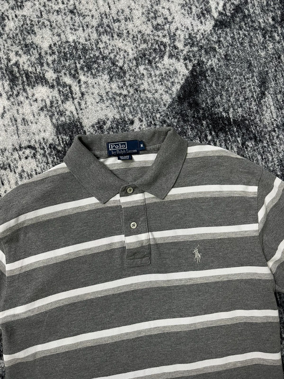 Polo Ralph Lauren Vintage Polo Ralph Lauren T shirt Light Striped Luxury Size US M / EU 48-50 / 2 - 2 Thumbnail