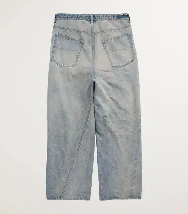 Balenciaga o1in1g0526 Twisted Leg Pants in Blue Size US 36 / EU 52 - 3 Thumbnail