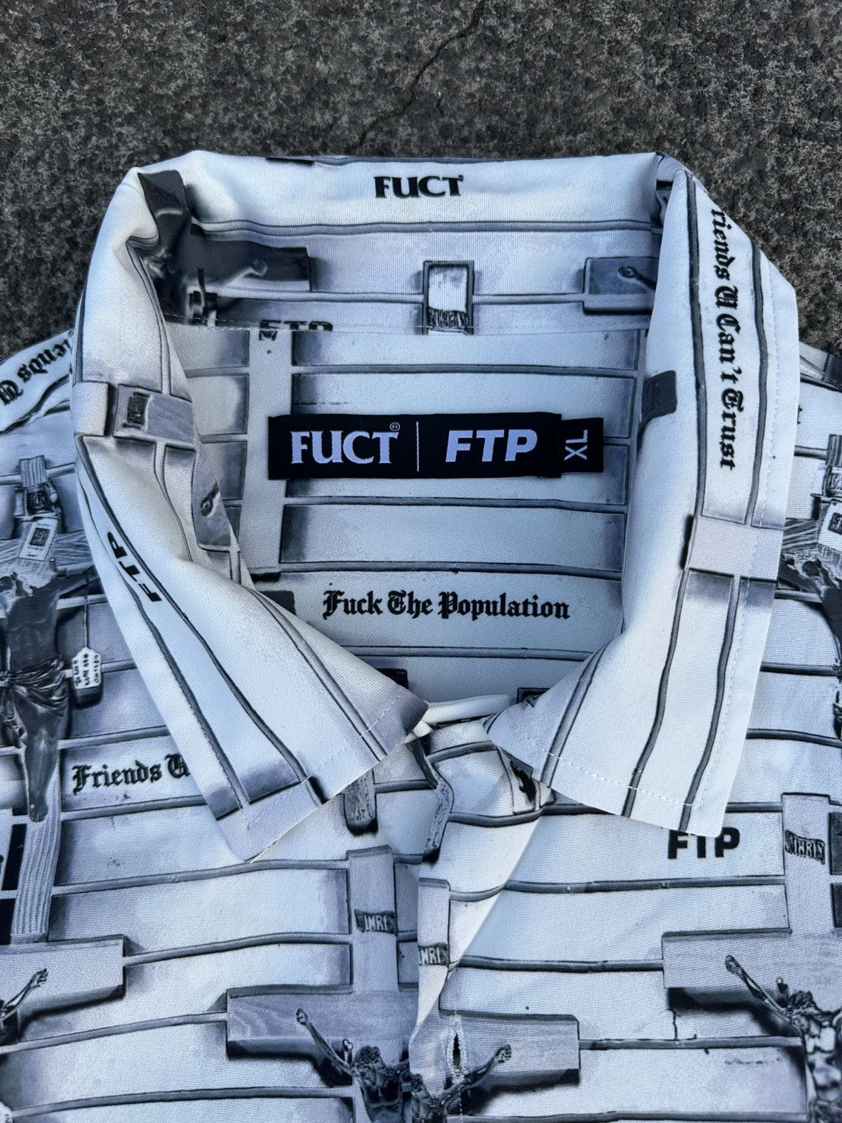 FUCT × Fuck The Population FUCT X FTP collared shirt Size US XL / EU 56 / 4 - 3 Thumbnail