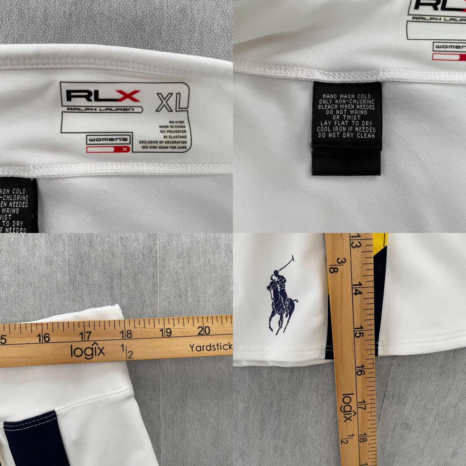 RLX Ralph Lauren Polo Ralph Lauren Skirt Womens XL White US Open 2007 Tennis Pony Ladies Size 40" / US 18 - 8 Thumbnail