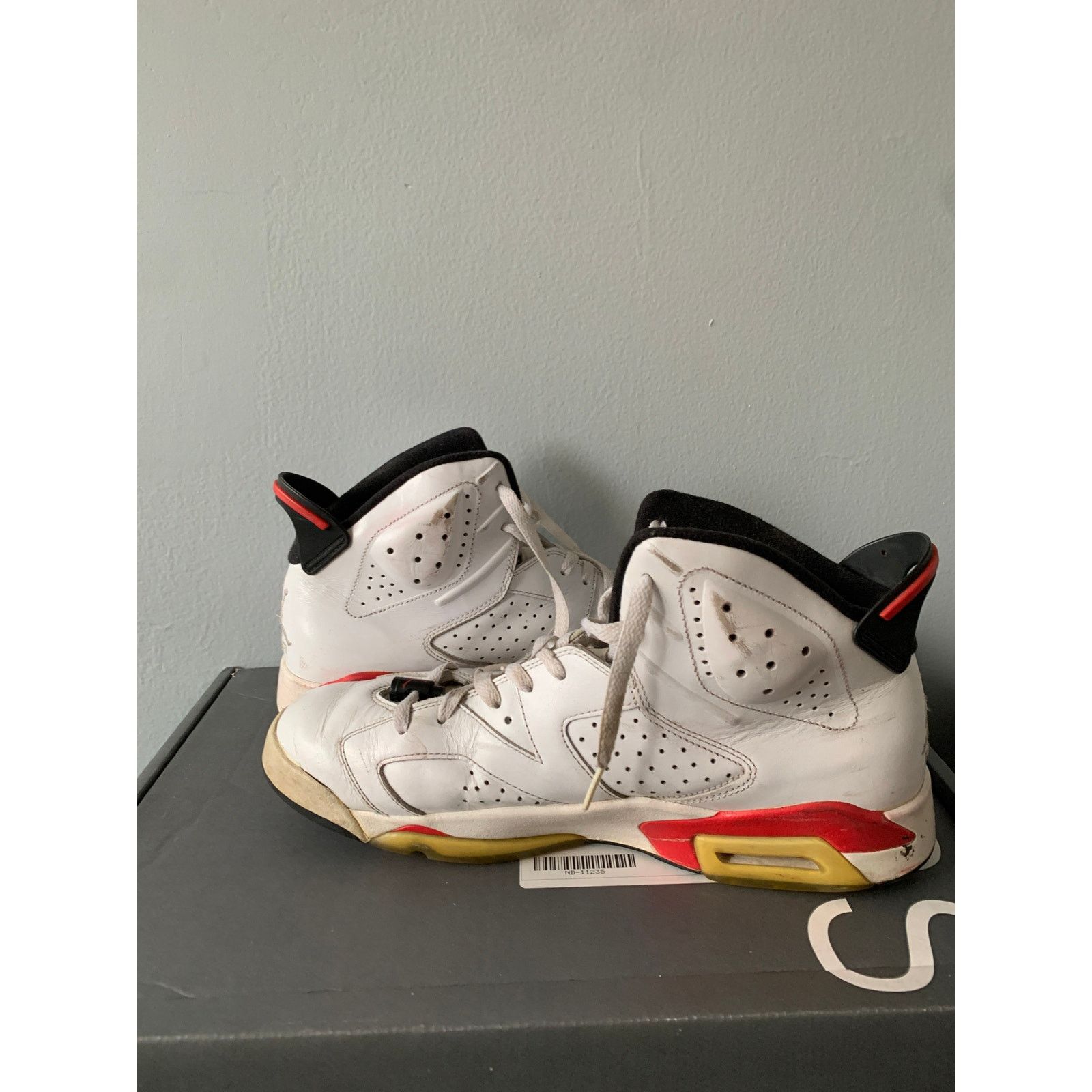 Nike Nike Air Jordan 6 Infrared Pack 2010 Size 12 Used Size US 12 / EU 45 - 5 Thumbnail