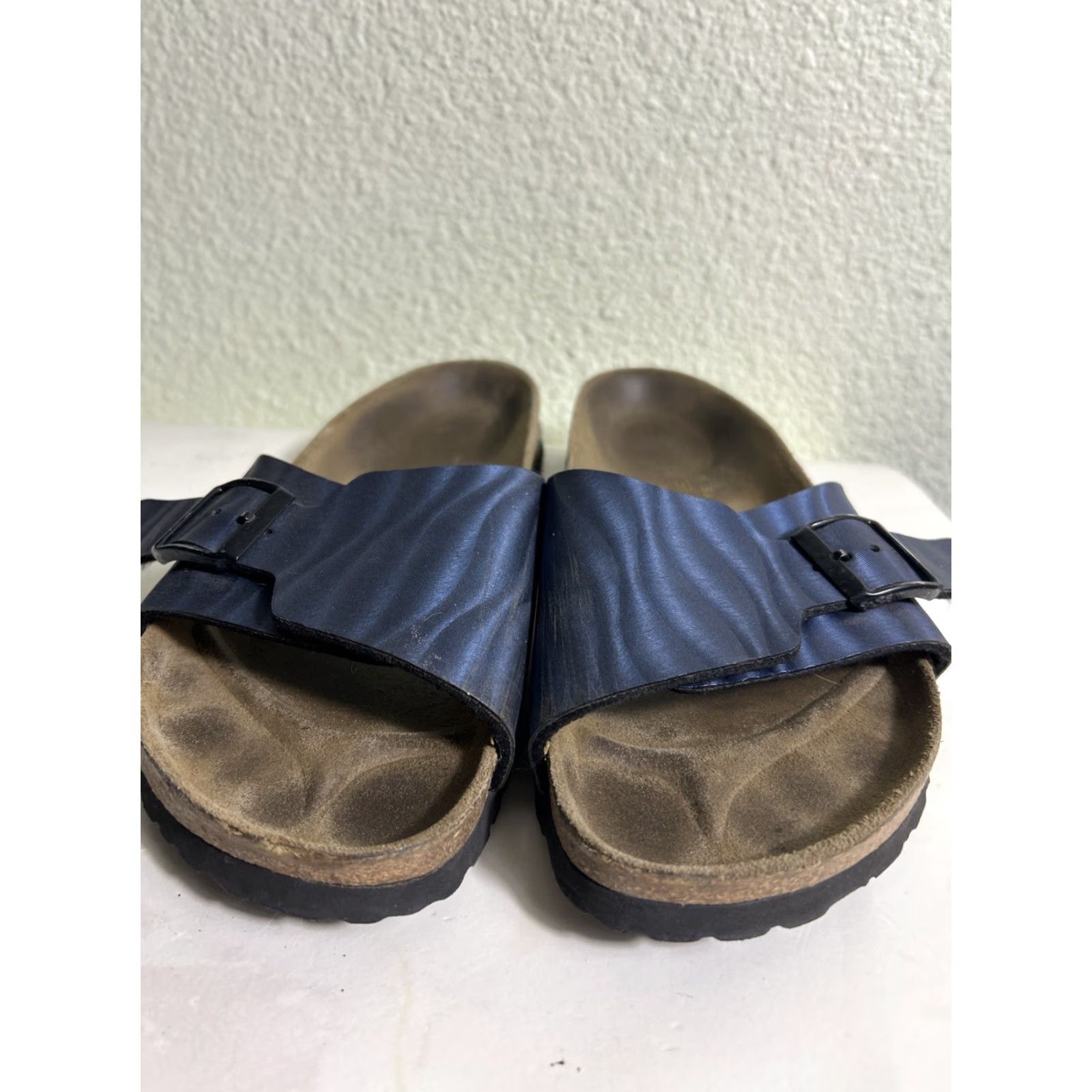 Birkenstock VINTAGE Birkenstock Papillio Navy Blue Slide Sandals Womens Size 8 Size US 8 / IT 38 - 5 Thumbnail