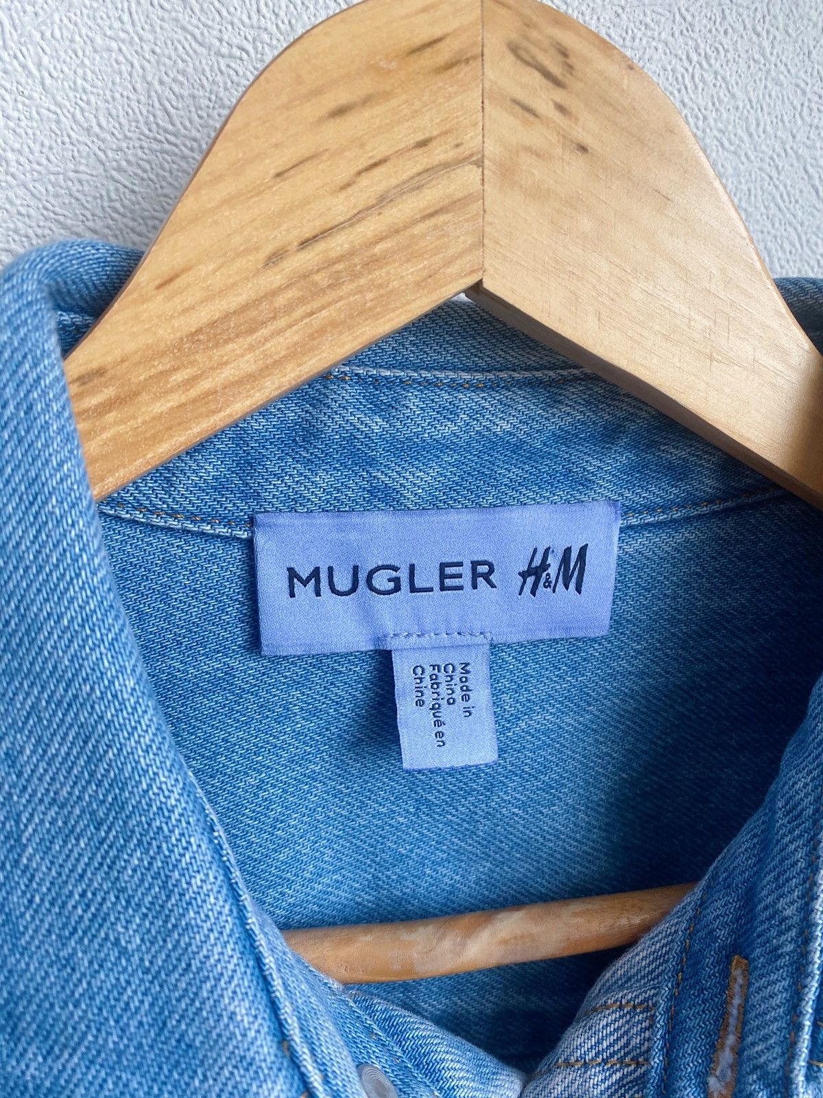 Mugler Mugler x H&M Light Denim Shirt Size M Size US M / EU 48-50 / 2 - 6 Thumbnail