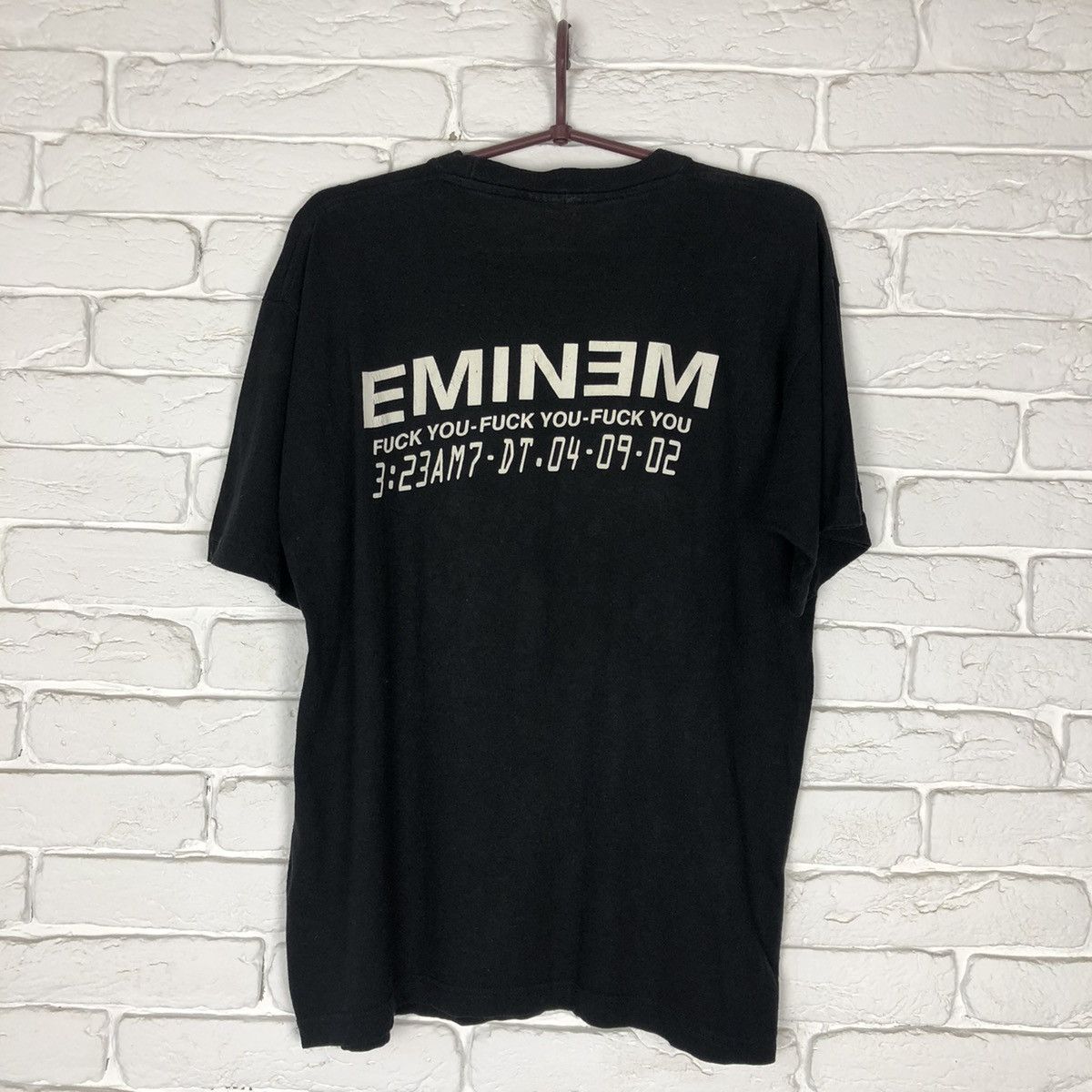 Eminem Eminem 2002 Fuck You tour vintage tee t shirt Size US L / EU 52-54 / 3 - 7 Thumbnail