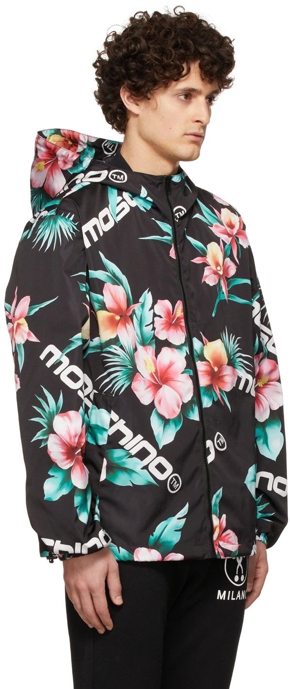 Moschino o1y0225 Logo Hooded Jacket in Multicolor Size US S / EU 44-46 / 1 - 2 Thumbnail