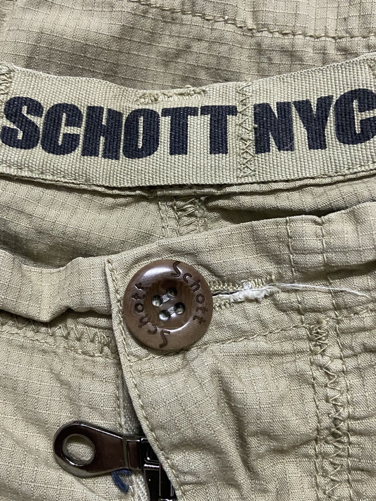 Schott × Tornado Mart Schott NYC Ripstop Tactical Cargo Trousers Size US 36 / EU 52 - 6 Thumbnail