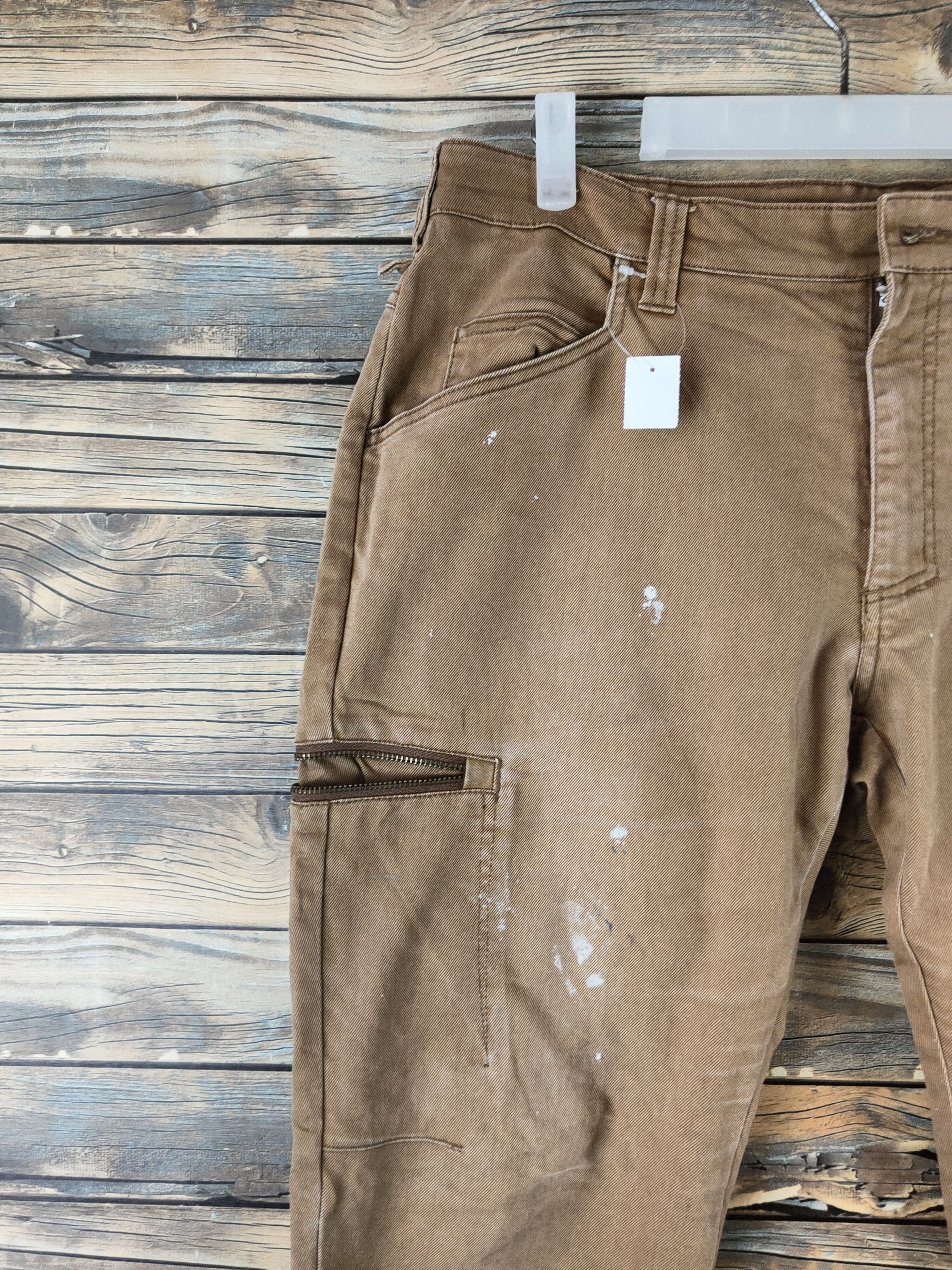 Japanese Brand DL Fine Assist Brown Multipocket Cargo Pants #46-322 Size US 34 / EU 50 - 3 Thumbnail