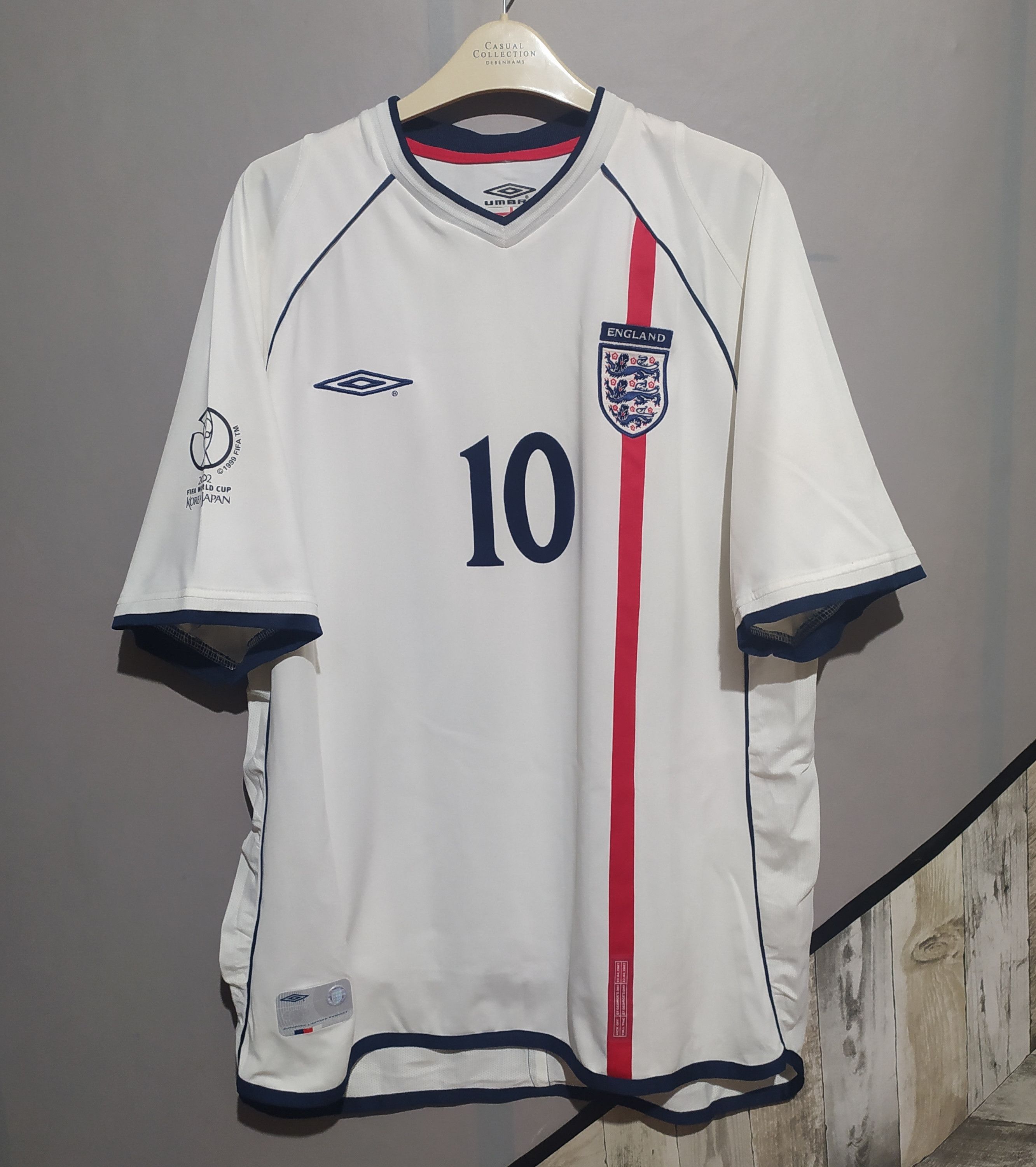 OWEN 2002 イングランド代表 オーウェン ホームユニフォーム 10番 OWEN 2002 イングランド代表 オーウェン ホームユニフォーム 10