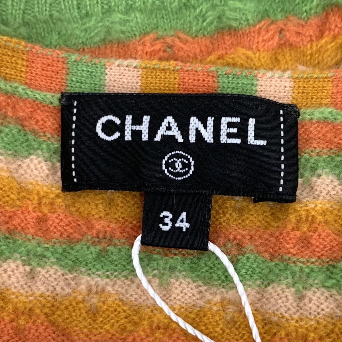 Chanel Chanel 24A Colorblocked Striped Cashmere Knit Camisole Vest Size XS / US 0-2 / IT 36-38 - 5 Thumbnail