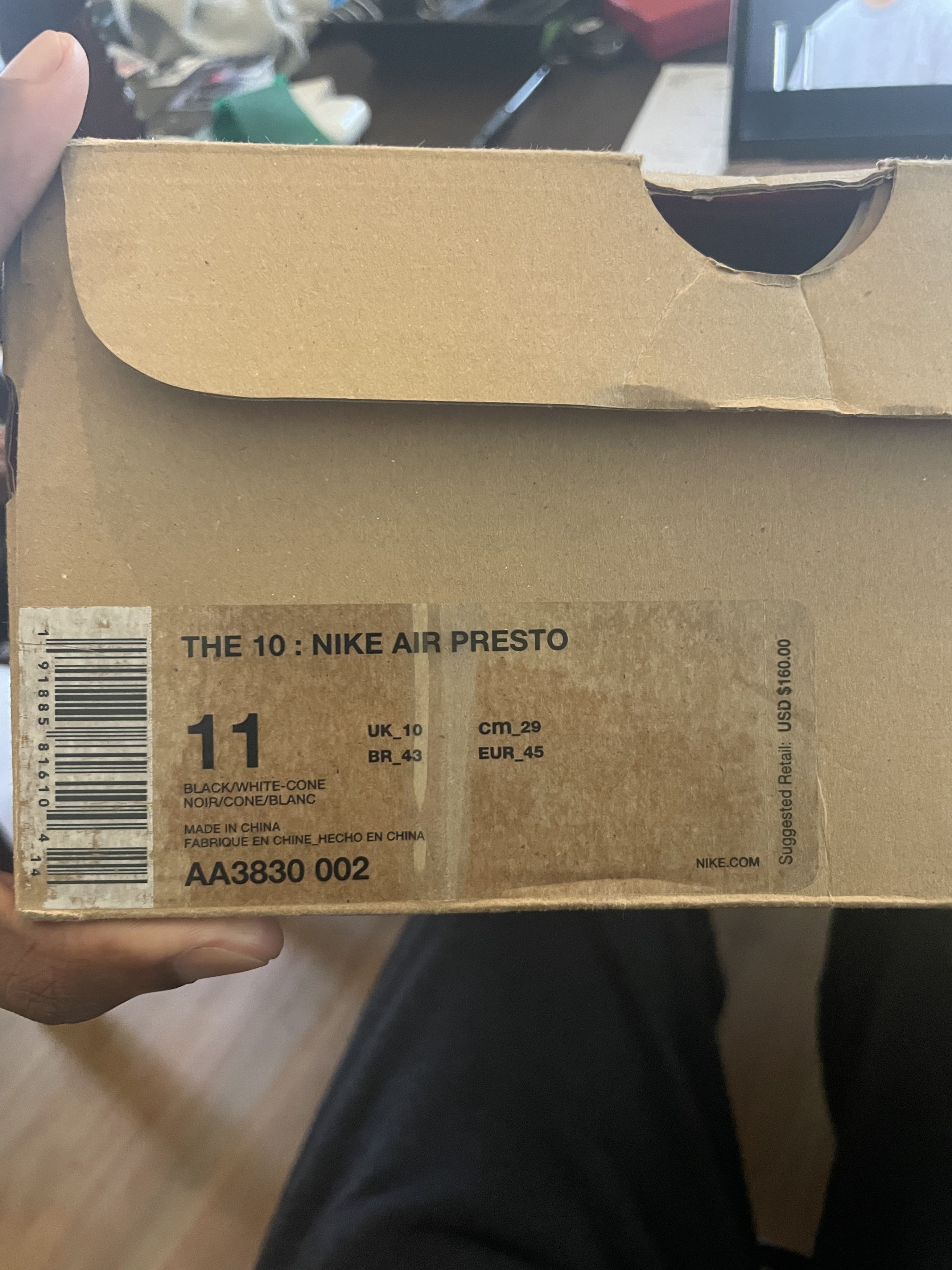 Nike × Off-White × Virgil Abloh Nike x Off White Presto Black size 11 Size US 11 / EU 44 - 2 Thumbnail
