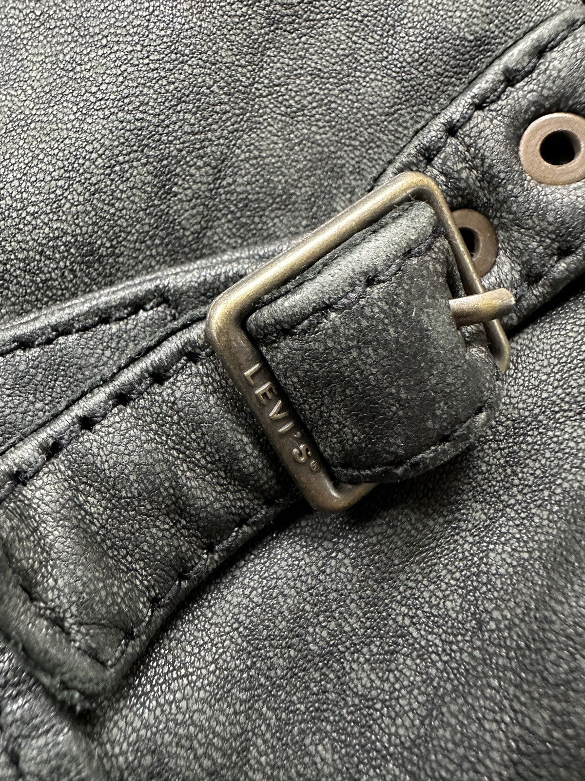 Levi's Vintage Levi’s Sample Leather Jacket Western Cut 90s Rare Size S / US 4 / IT 40 - 9 Thumbnail